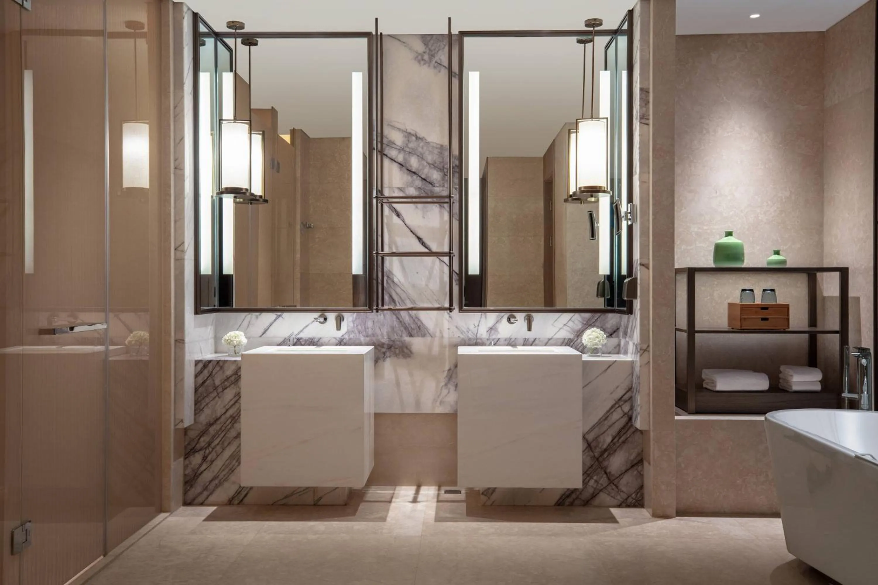 Bathroom in Wuxi Marriott Hotel Lihu Lake