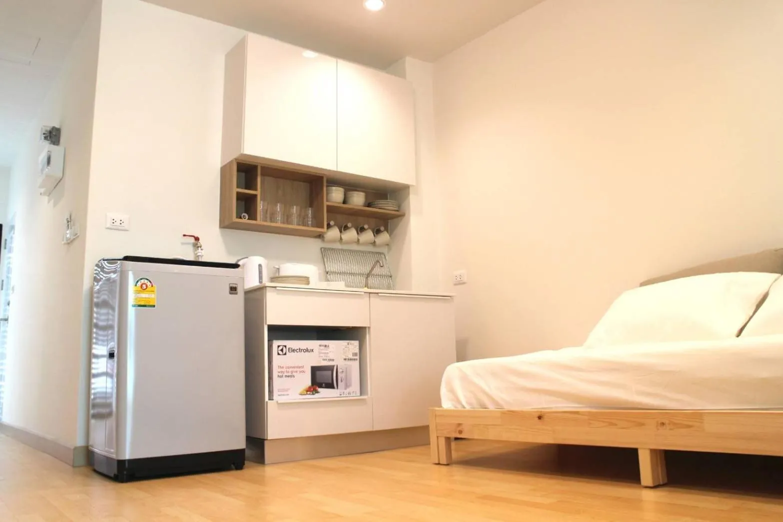 Kitchen or kitchenette, Bed in Live like a local in Ekkamai