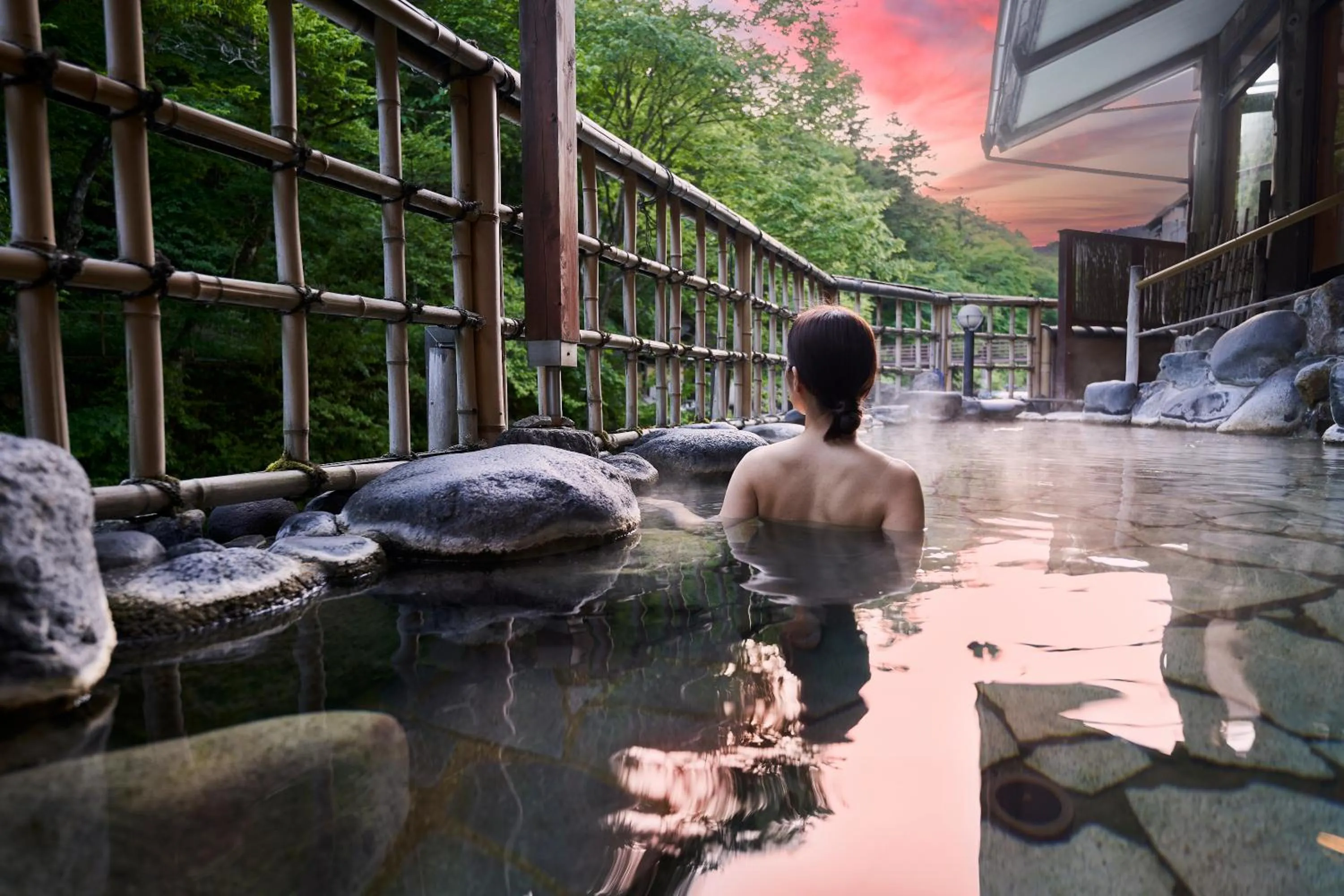 Open Air Bath in Shima-Onsen Toshimaya