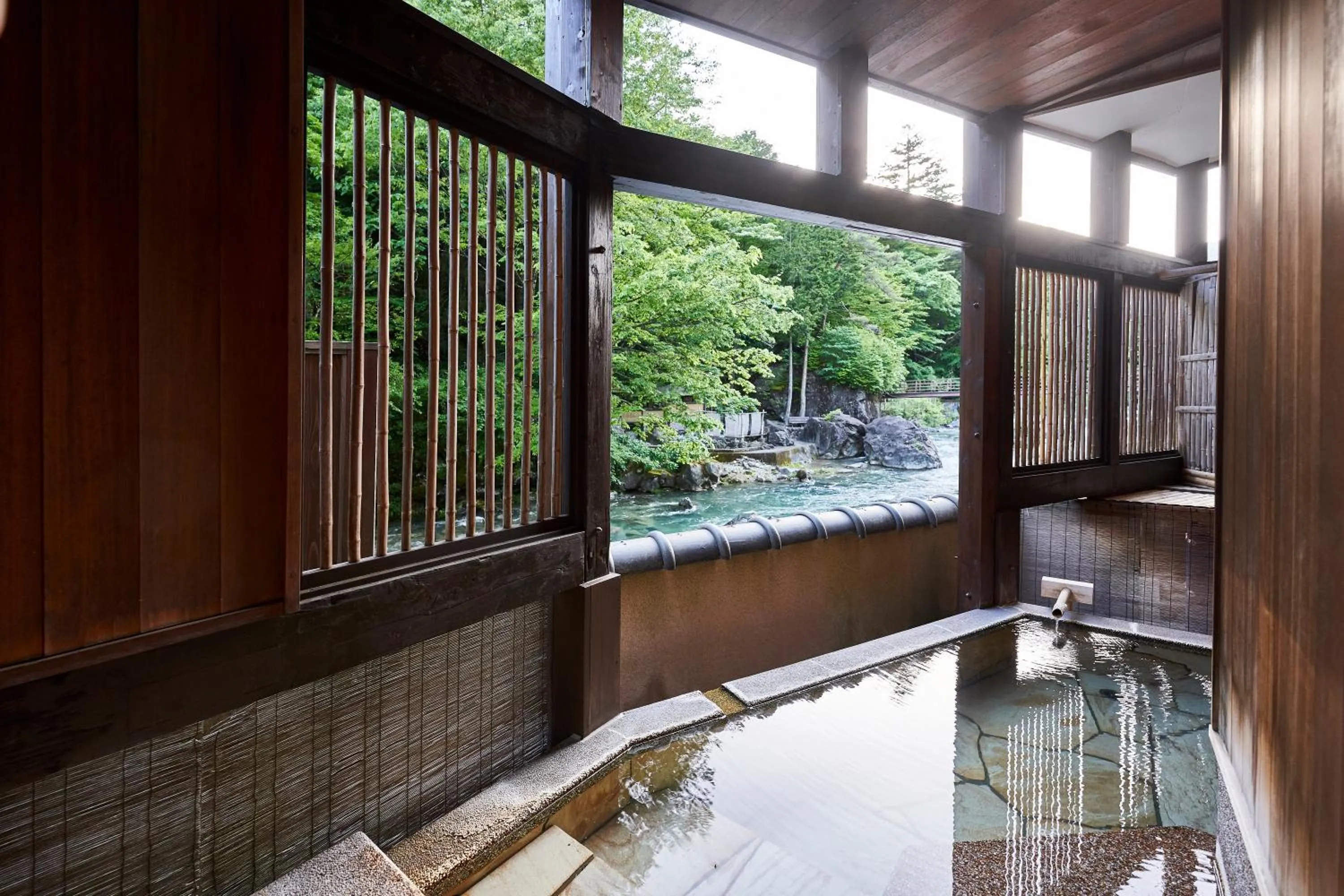 Hot Spring Bath in Shima-Onsen Toshimaya