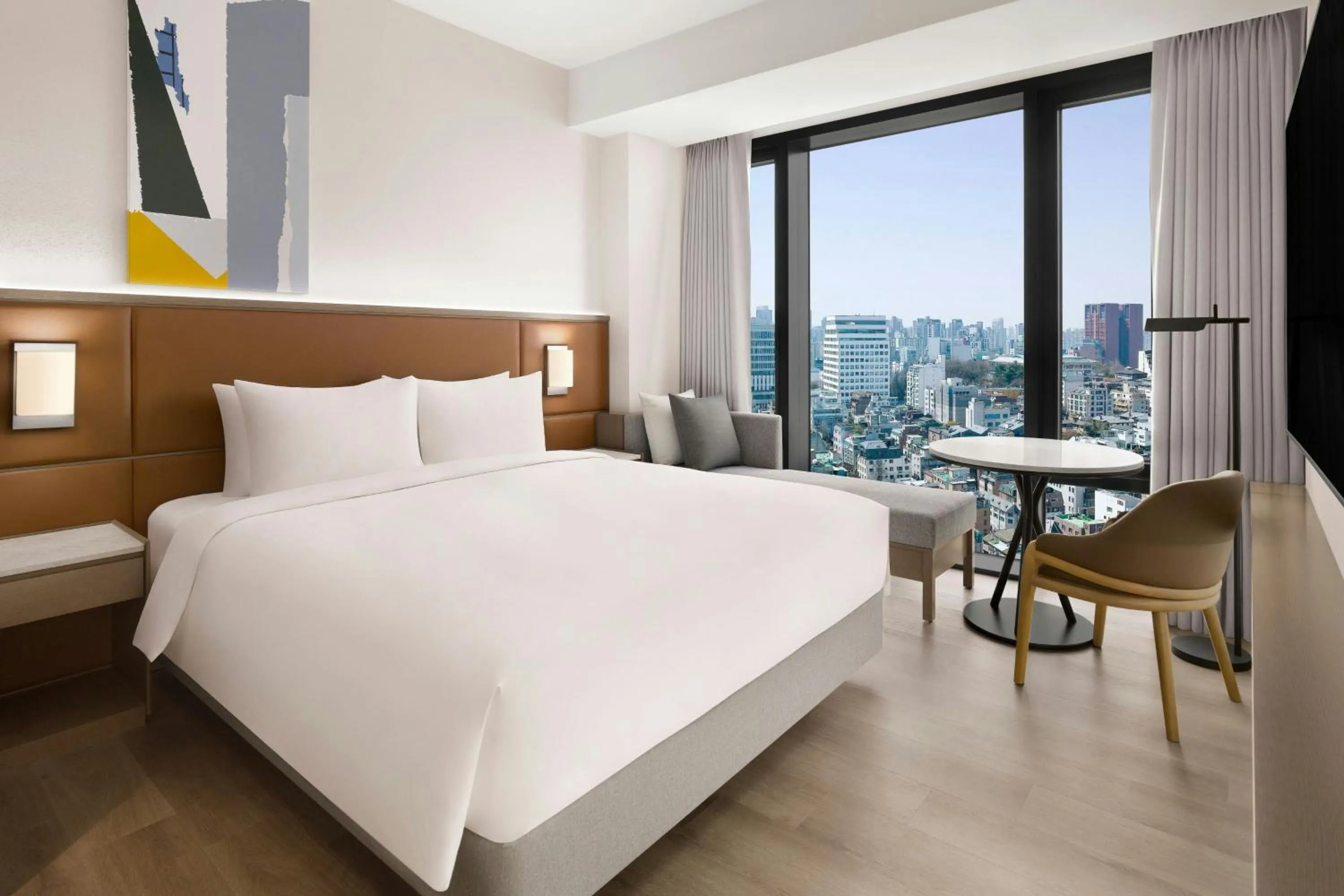 Photo of the whole room, Bed in AC Hotel by Marriott Seoul Gangnam