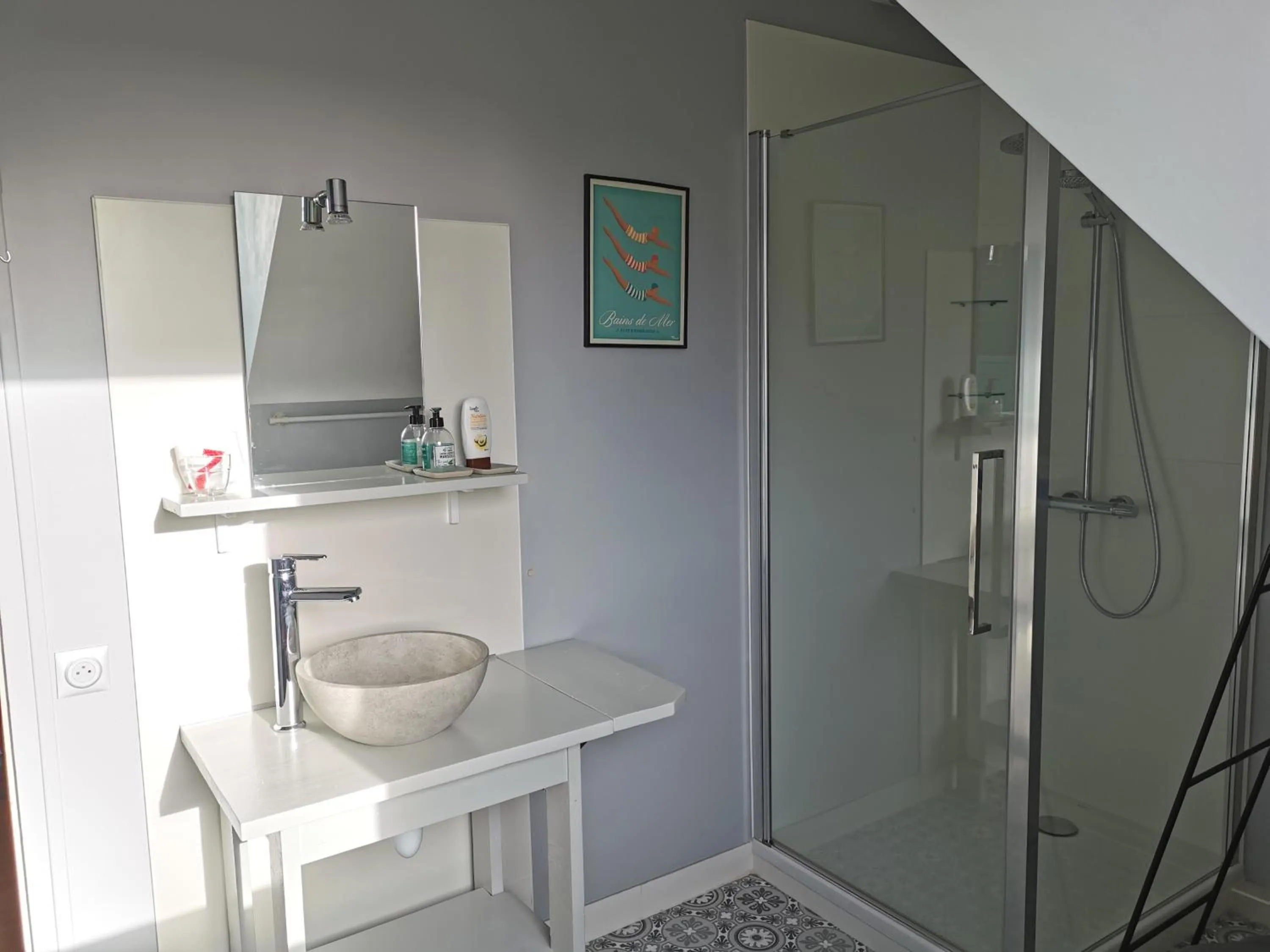 Shower in Plage du Pont - Chambres d'Hôtes