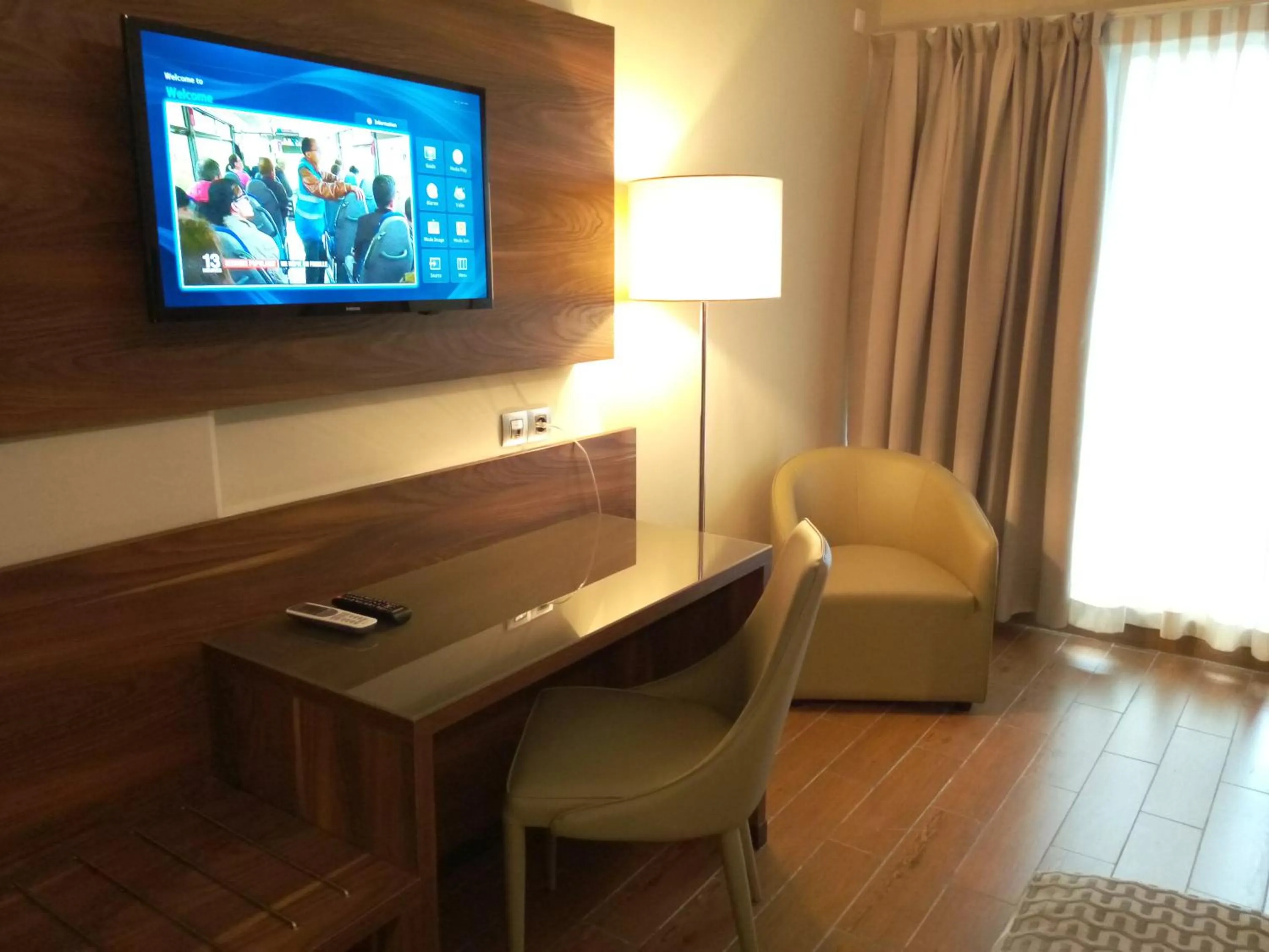 Seating area in Hotel La Falaise Bonapriso