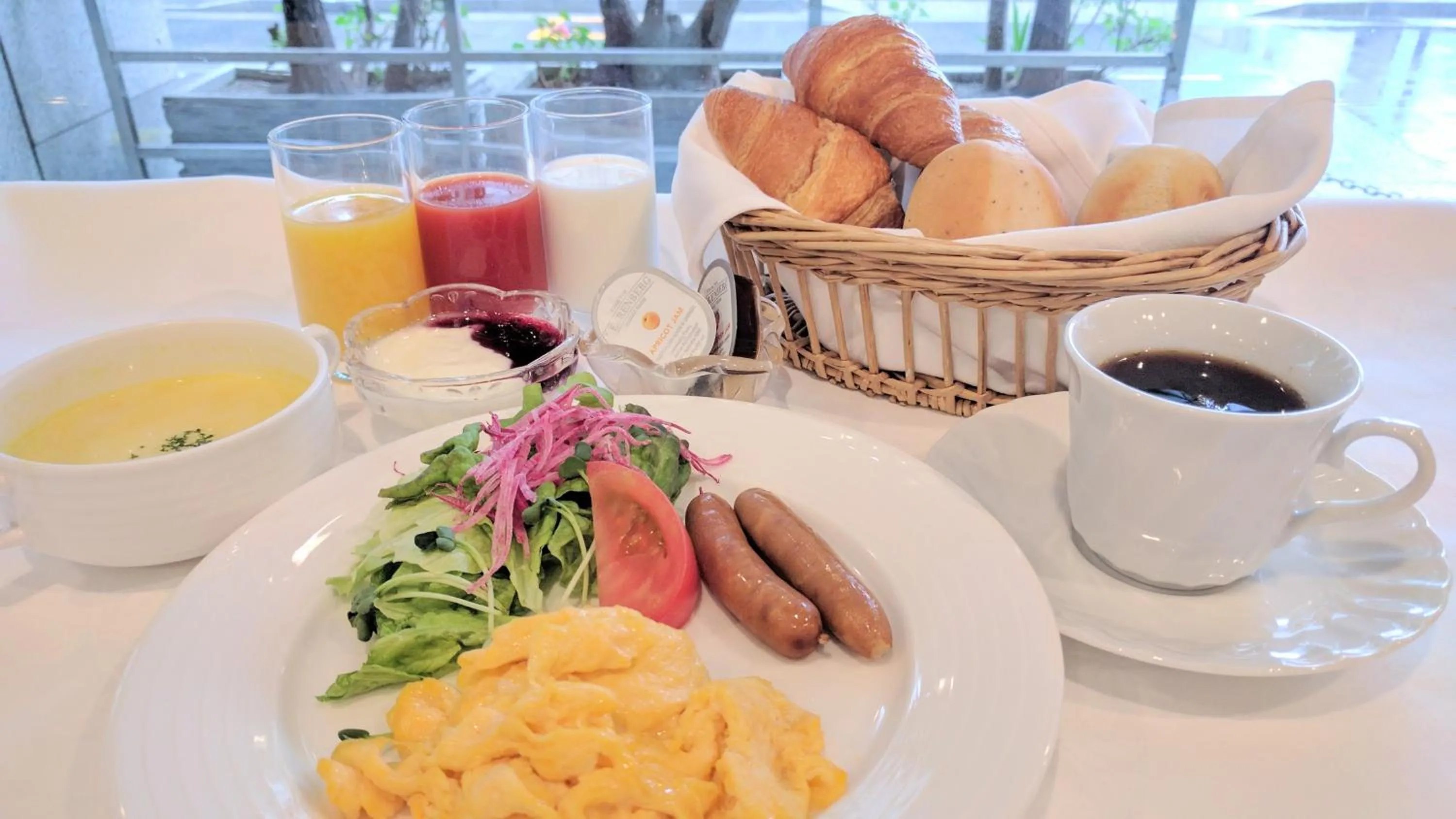 Breakfast in Hotel Harbour Yokosuka