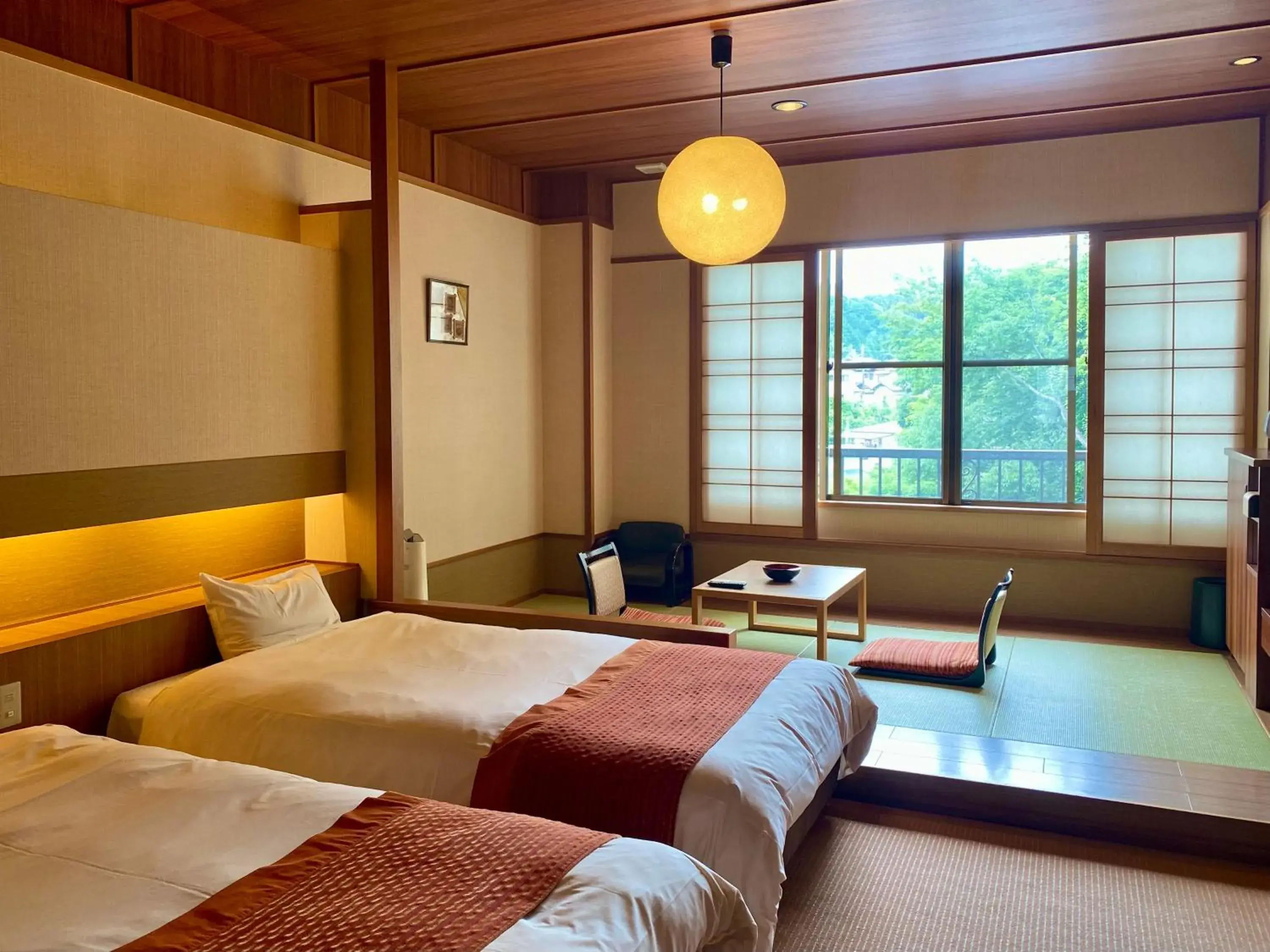 Photo of the whole room, Bed in Ogoto Onsen Yunoyado Komolebi Photo of the whole room, Bed in Ogoto Onsen Yunoyado Komolebi