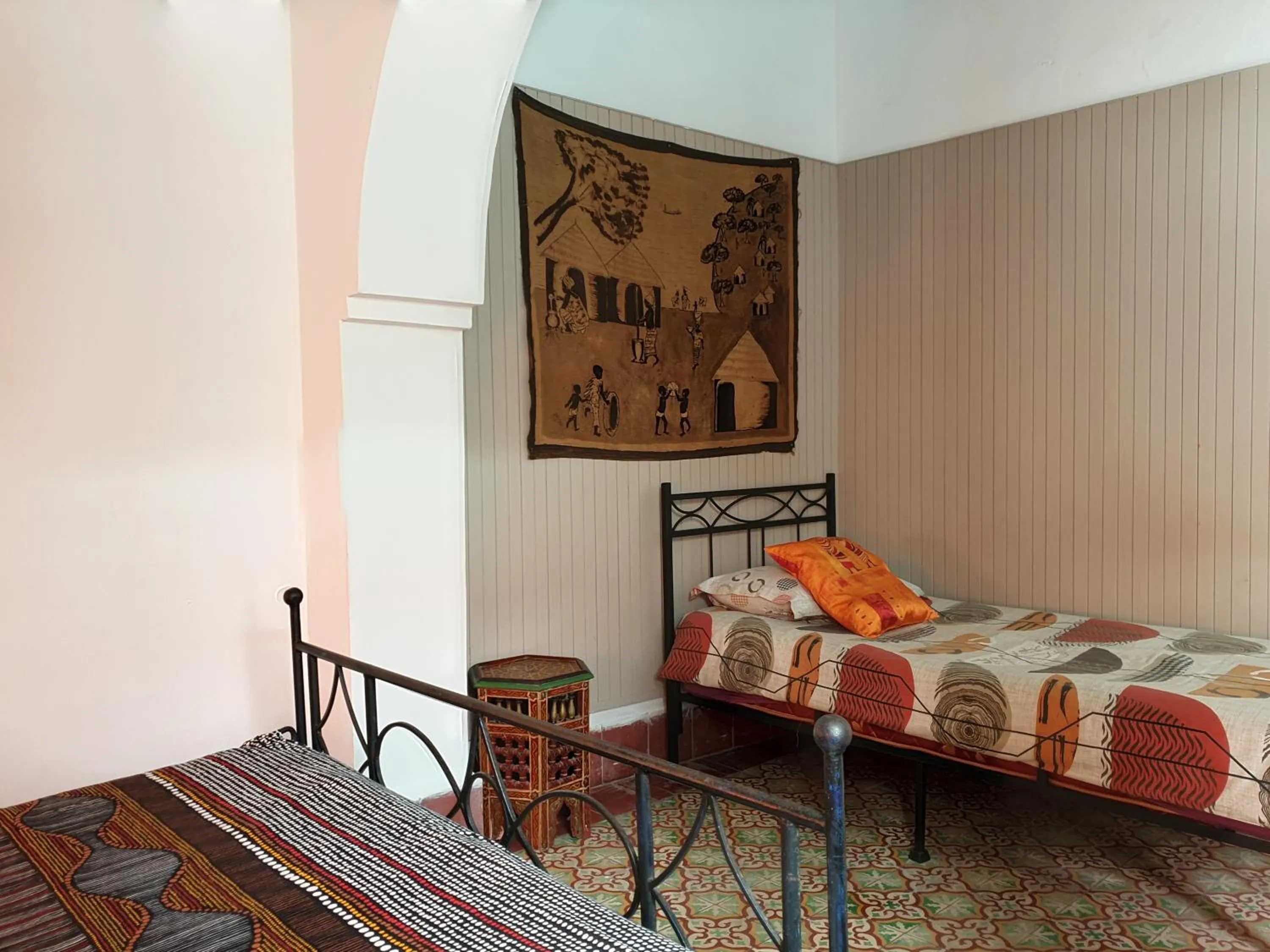 Bed in Riad Sidi Magdoul