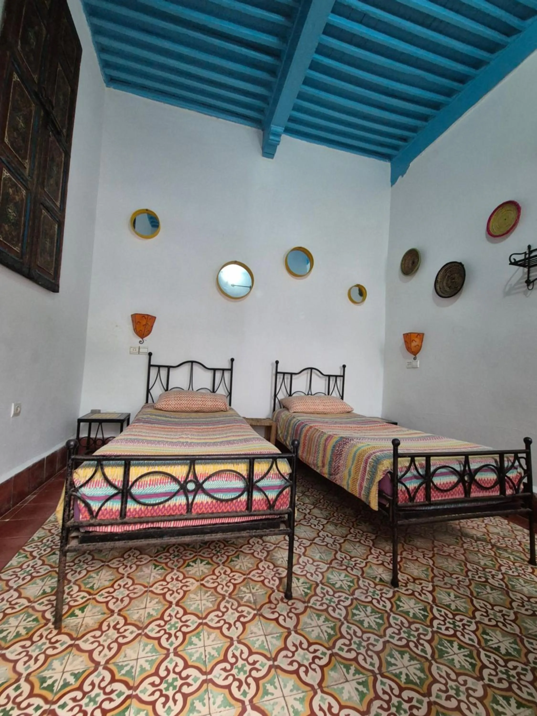 Bed in Riad Sidi Magdoul