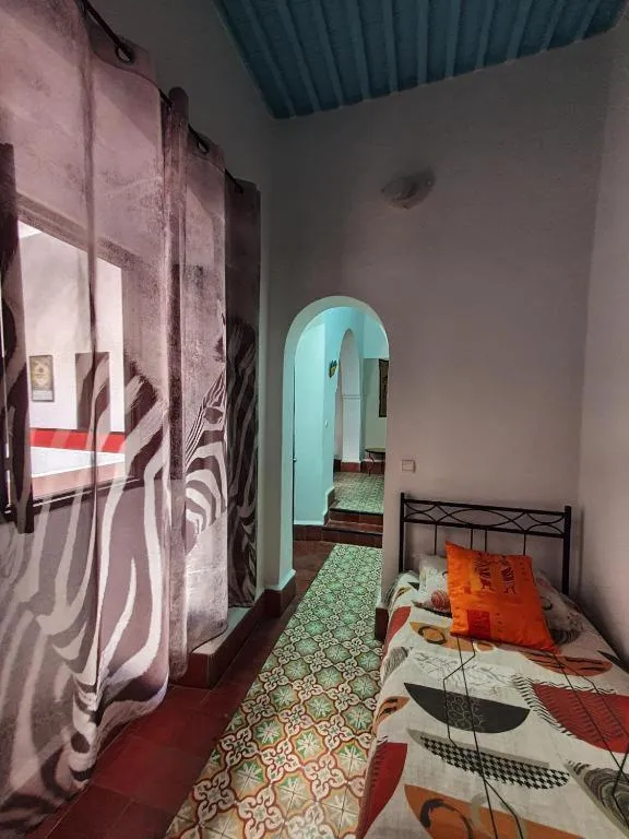 Bed in Riad Sidi Magdoul