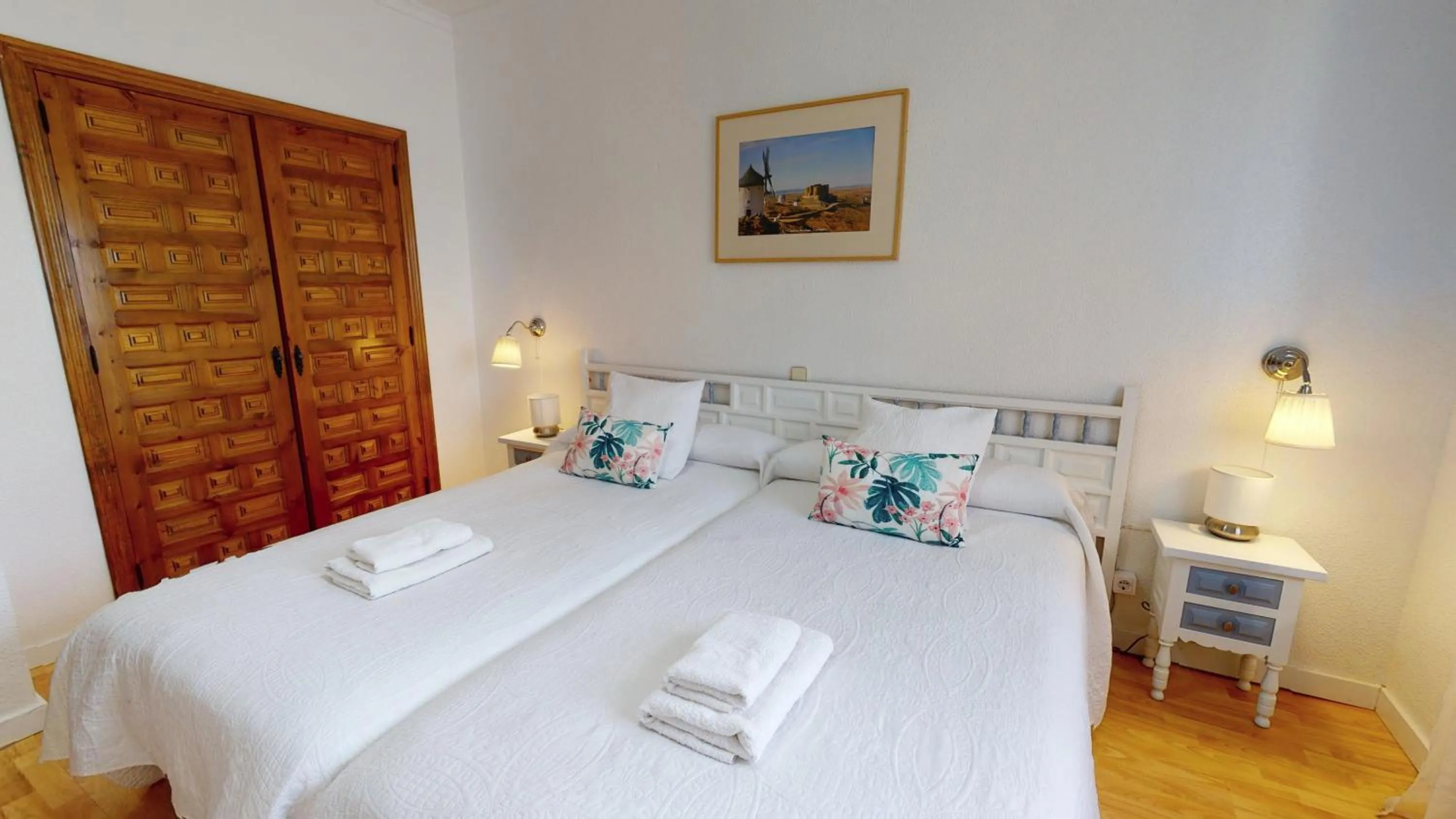 Bed in Hotel Consuegra