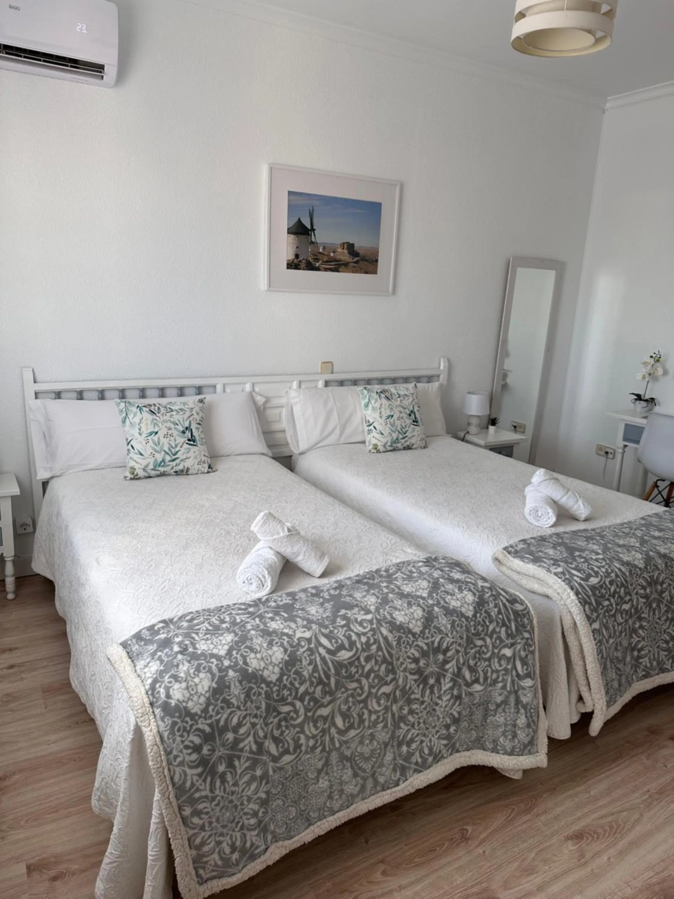 Bed in Hotel Consuegra