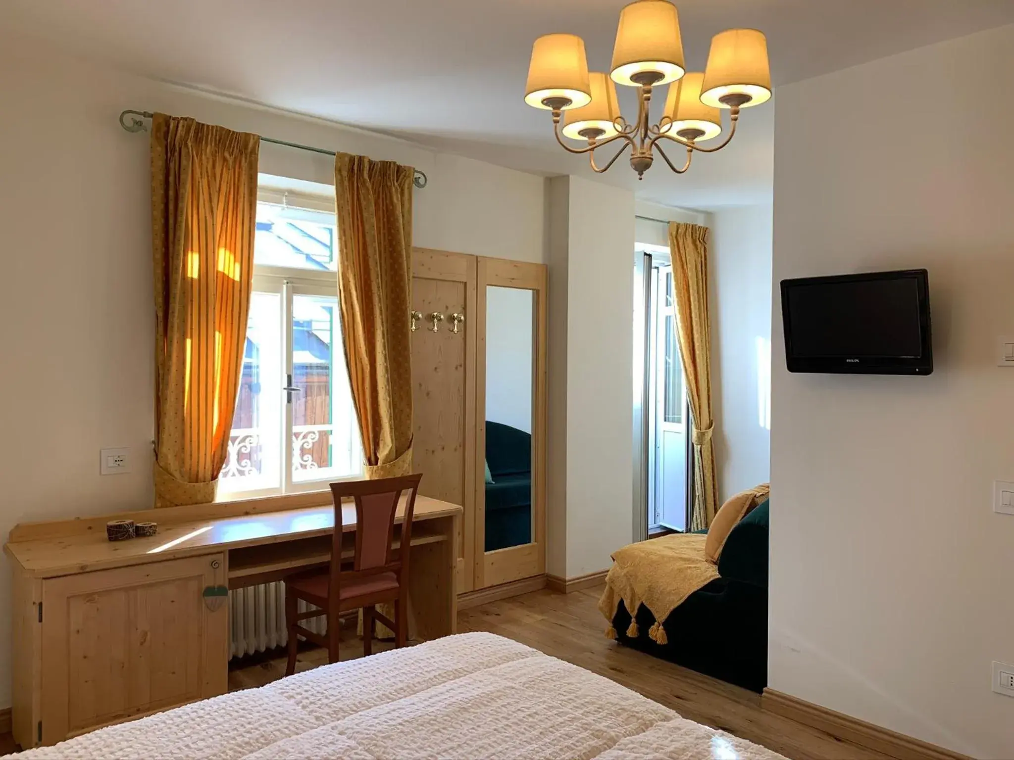 Bed in Hotel Serena Cortina Bed in Hotel Serena Cortina