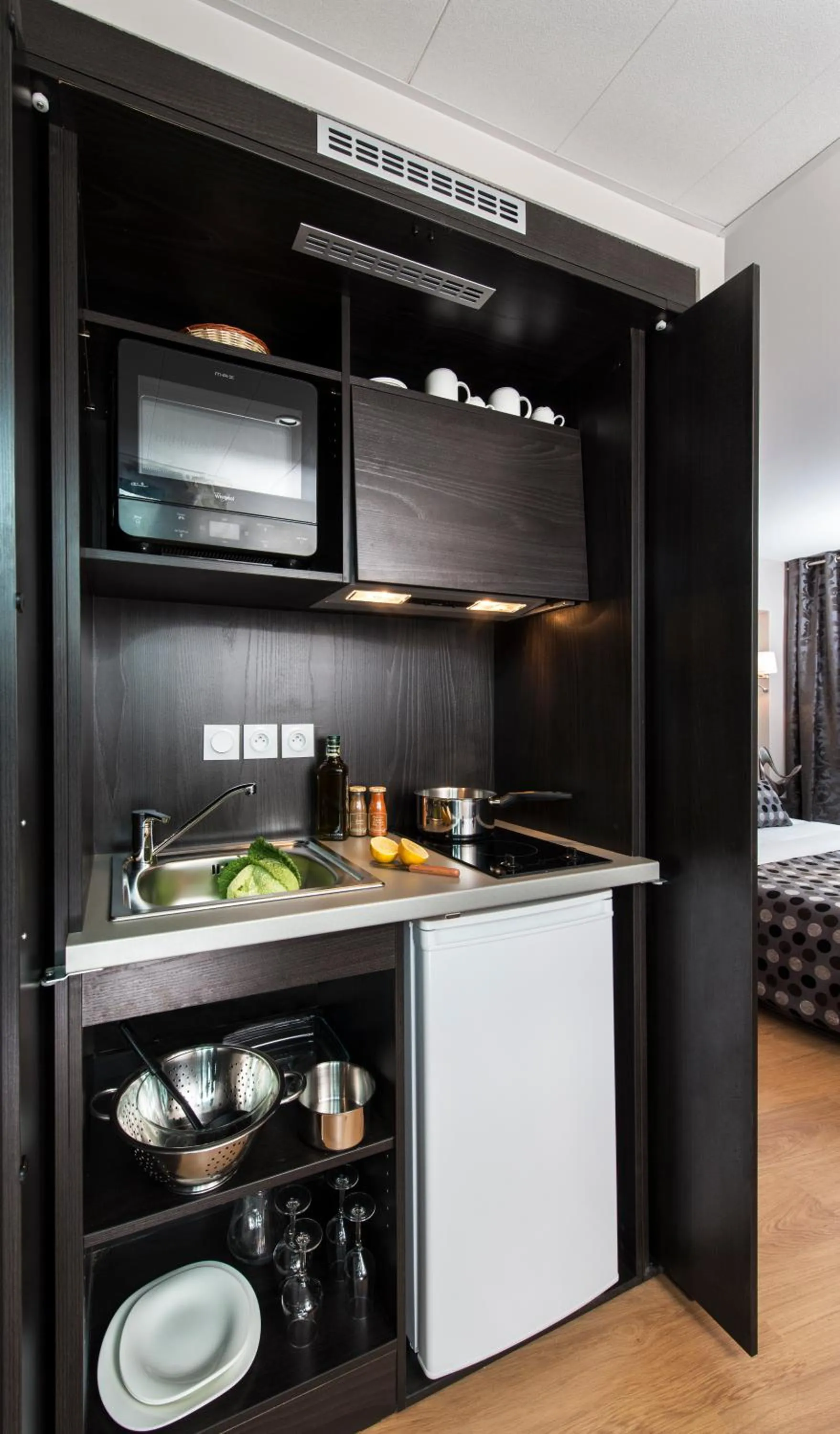 Kitchen or kitchenette in Seven Urban Suites Nantes Centre