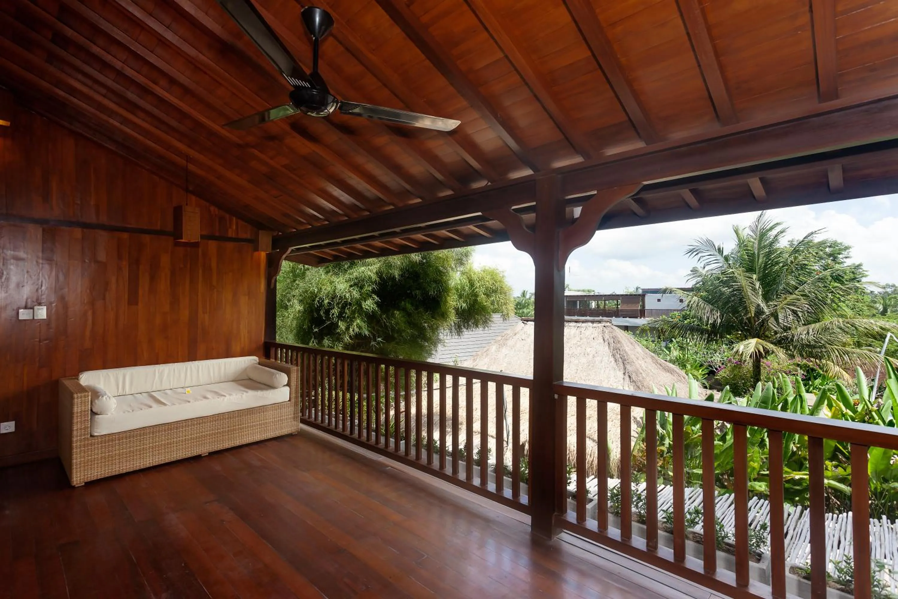Balcony/Terrace in Manah Shanti Suites by GenuineHost