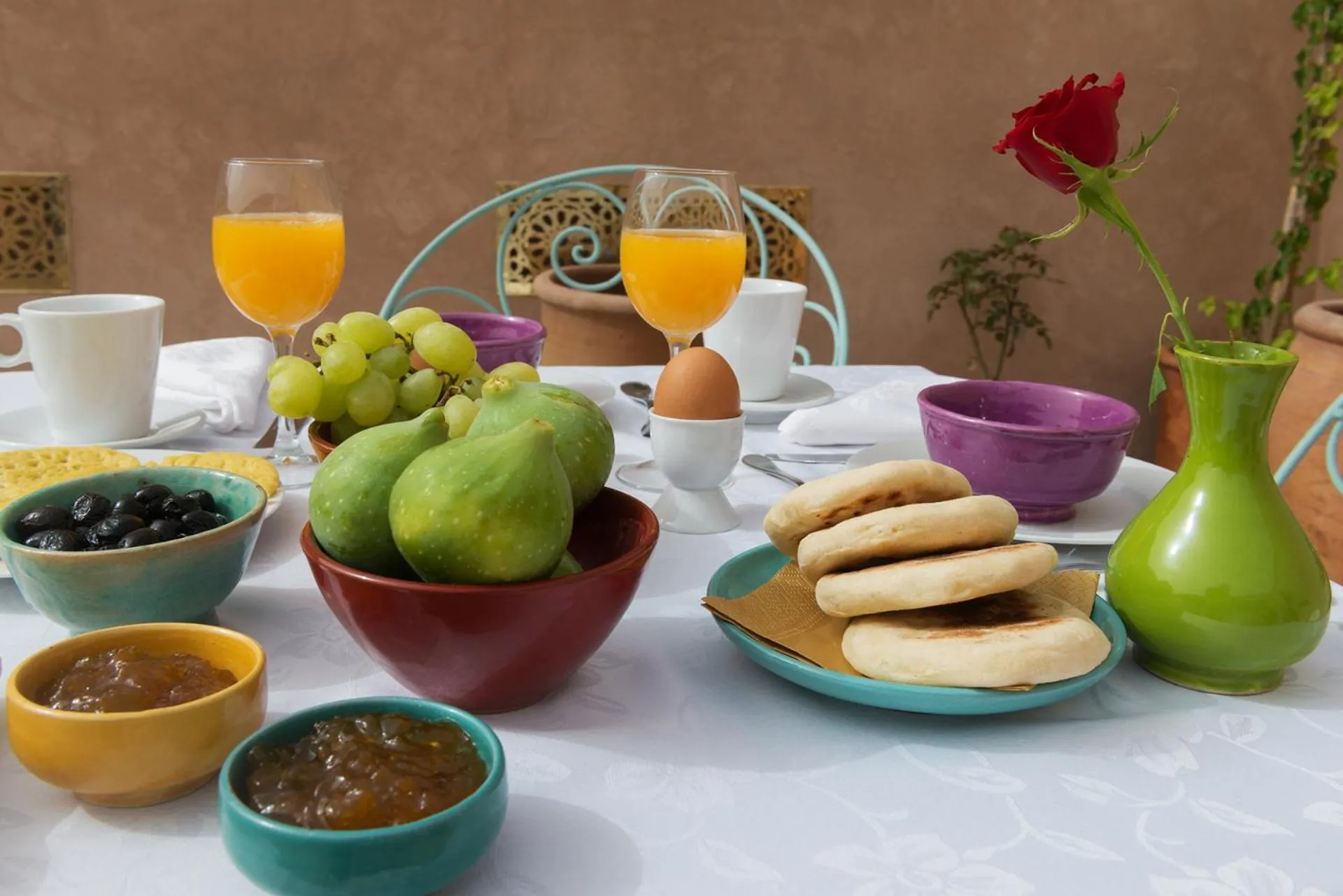 Balcony/Terrace in Riad Albatoul
