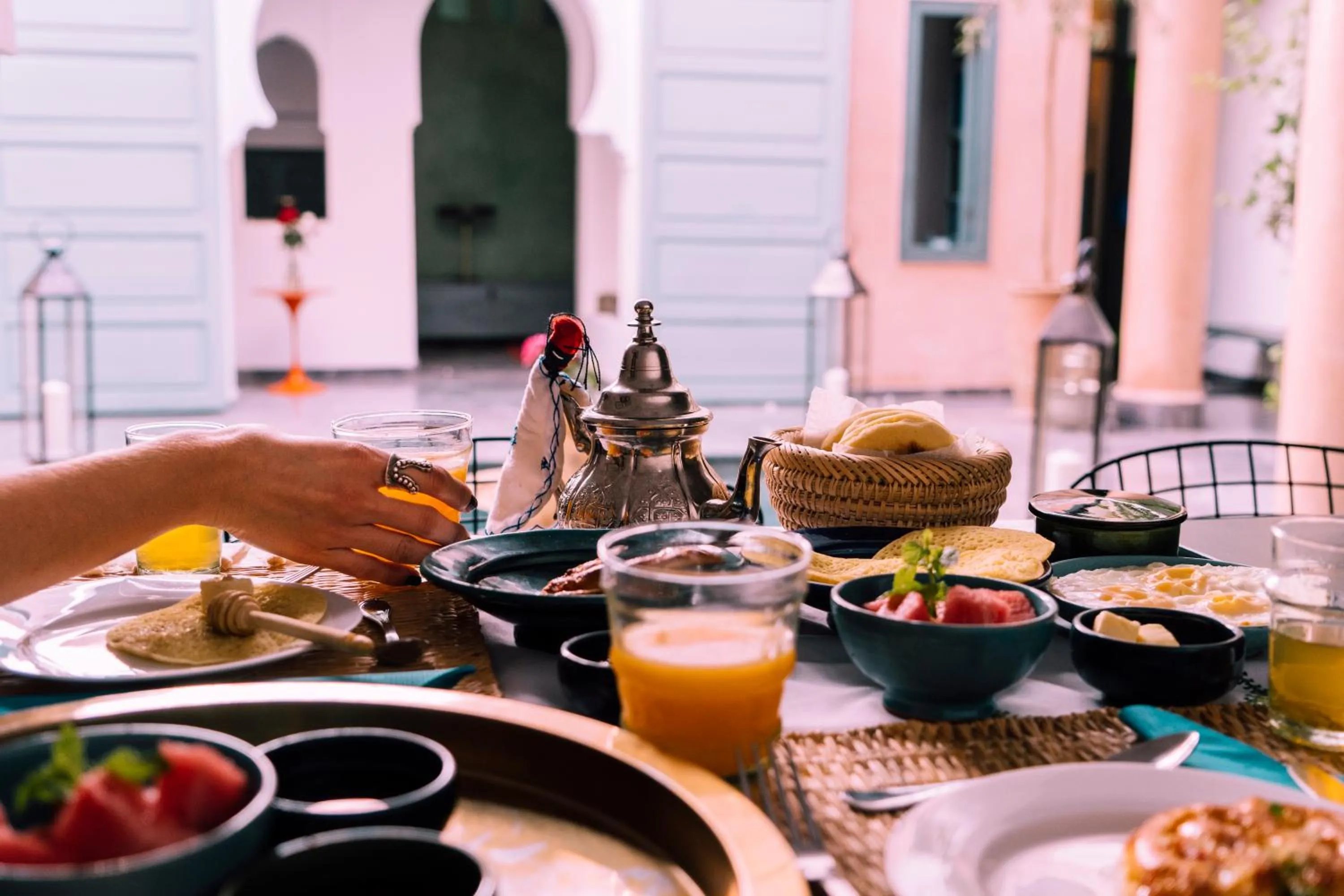 Patio in Riad Albatoul