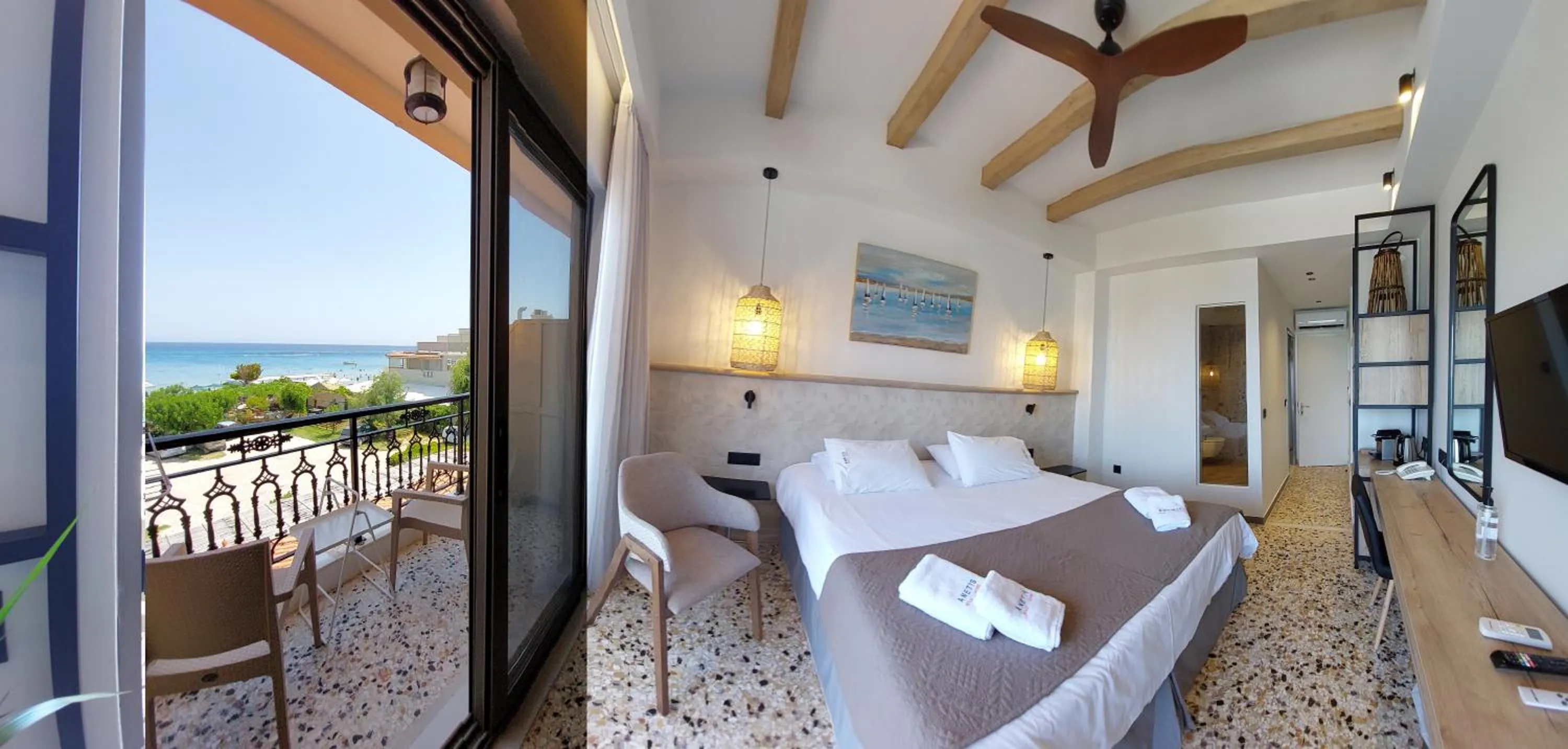 Bedroom, Bed in Anetis Beach Hotel