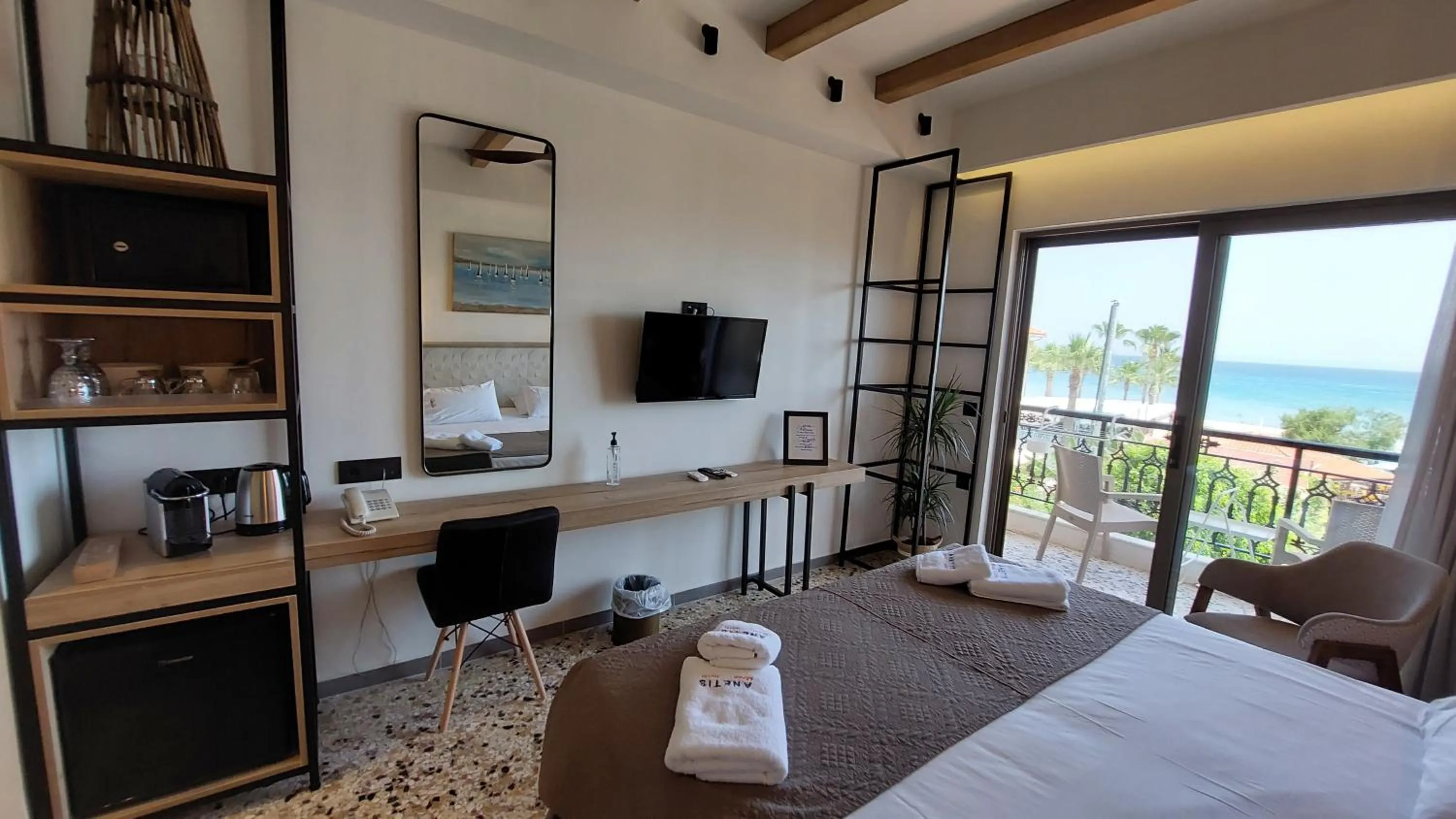 Bedroom, Bed in Anetis Beach Hotel