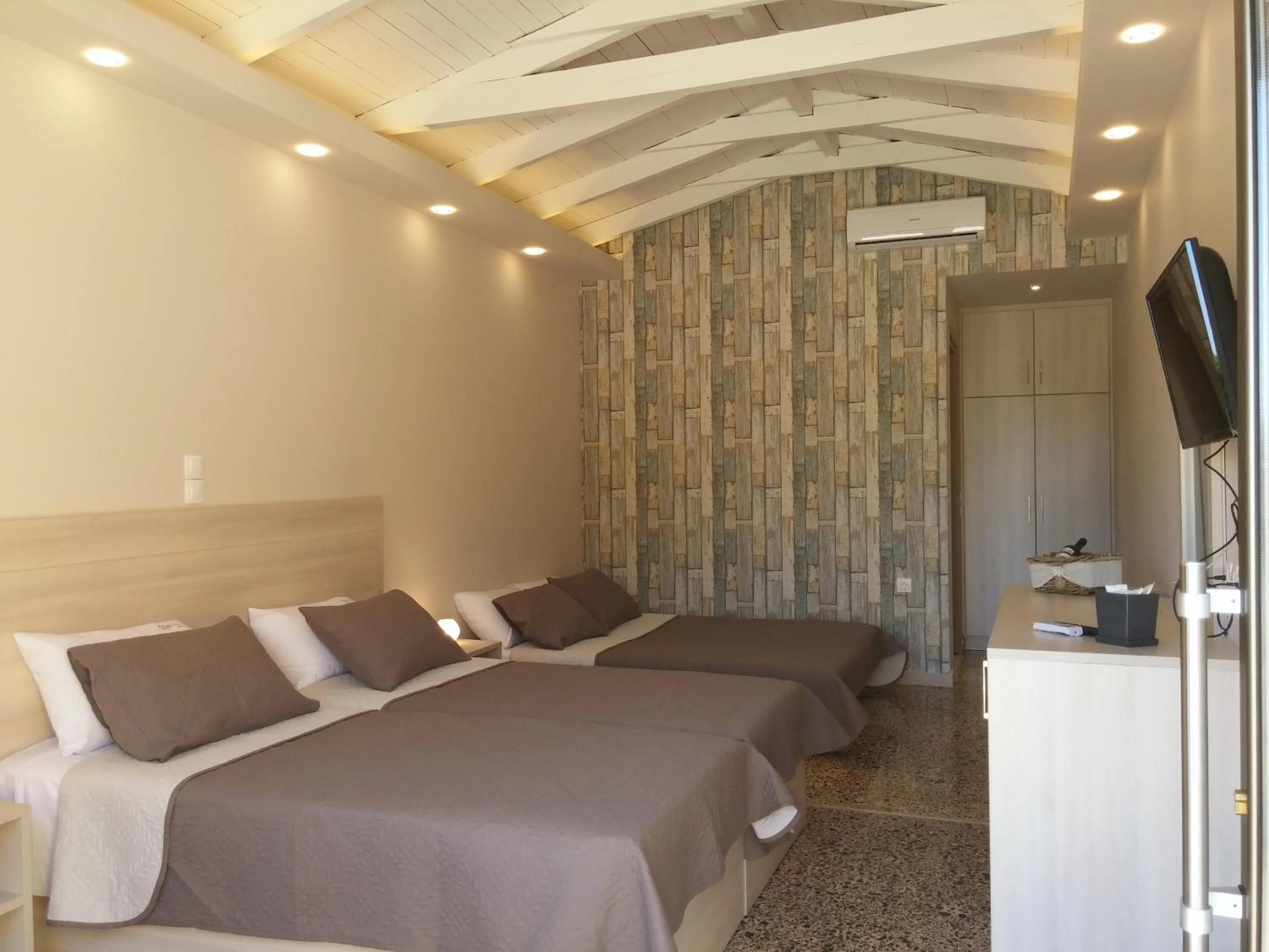 Toilet, Bed in Anetis Beach Hotel