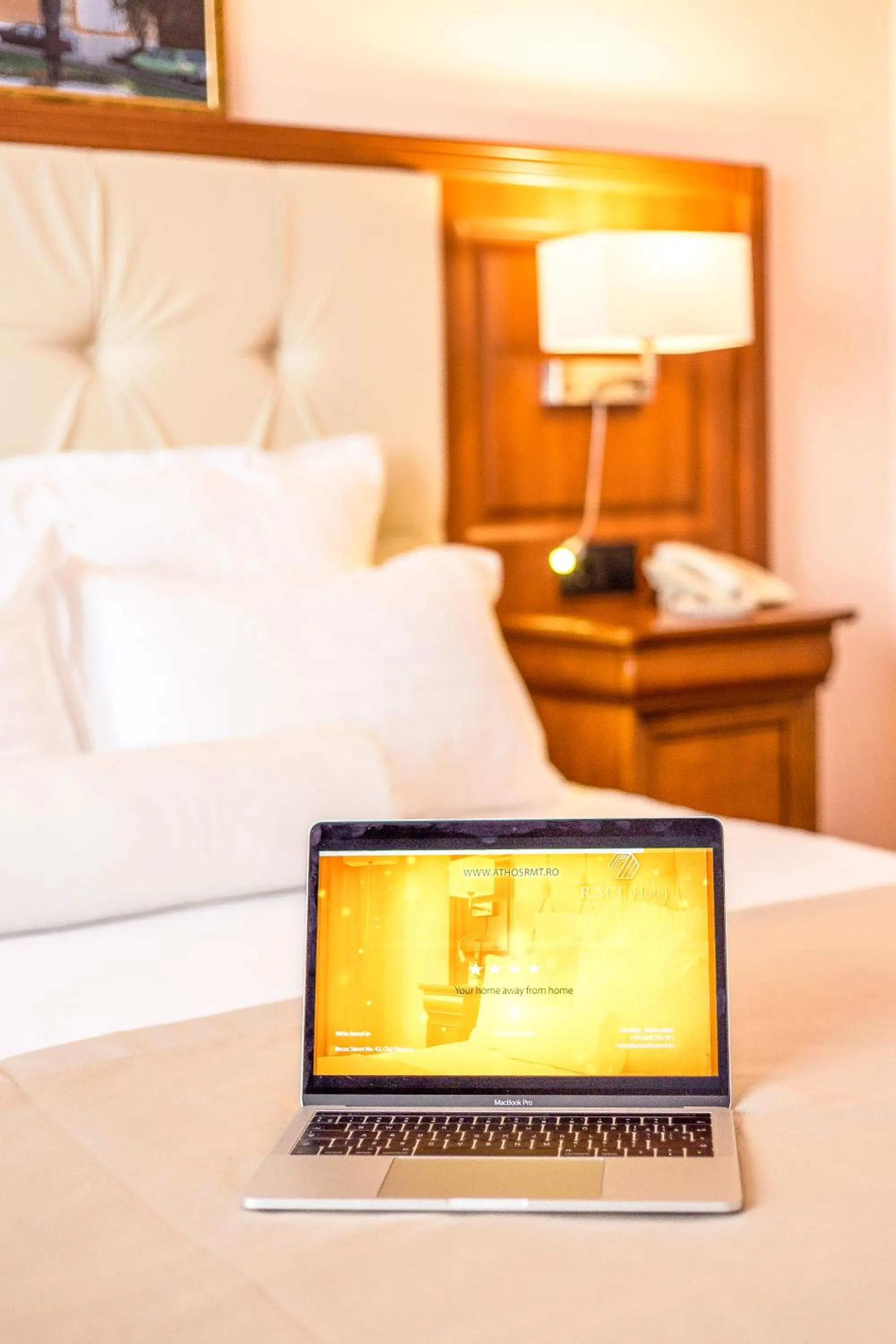 Bed in Hotel Athos R.M.T.