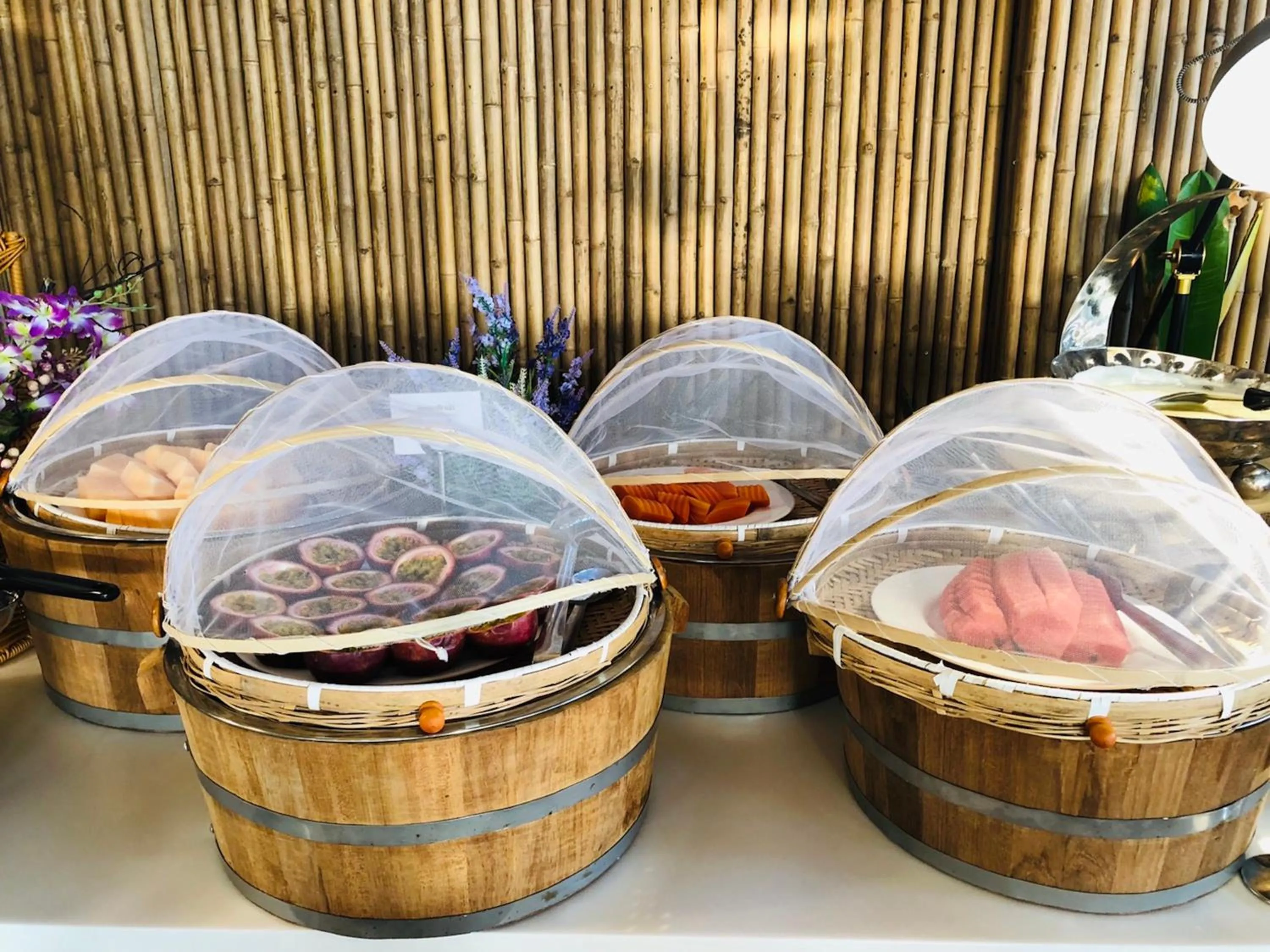 Buffet breakfast in Phi Phi CoCo Beach Resort