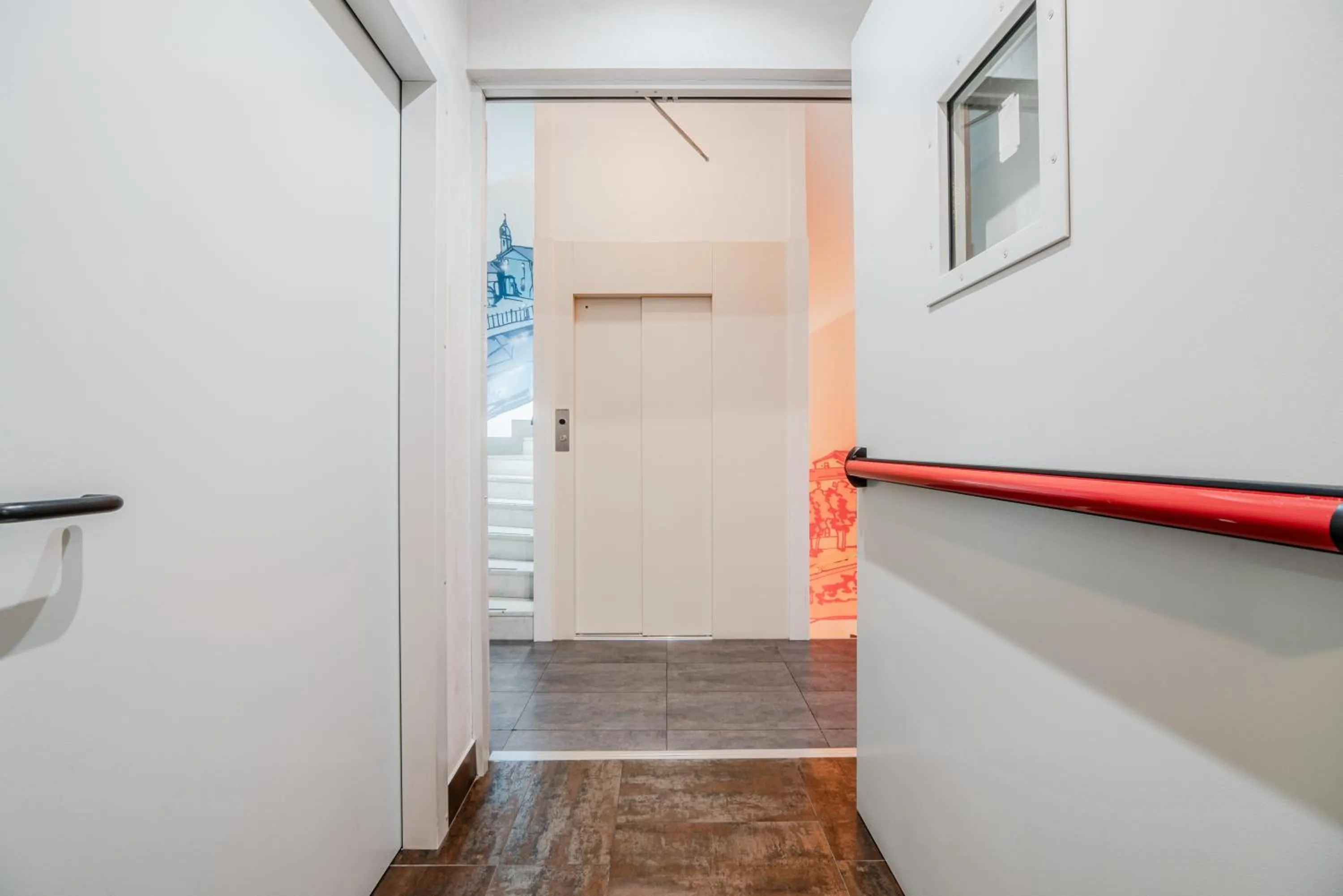 elevator in Hotel Milano Navigli