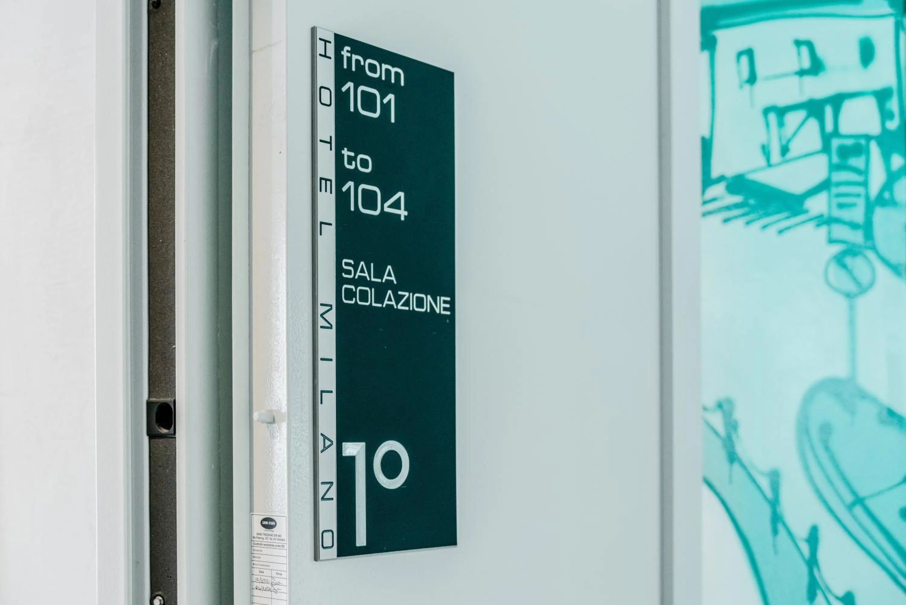 Decorative detail in Hotel Milano Navigli