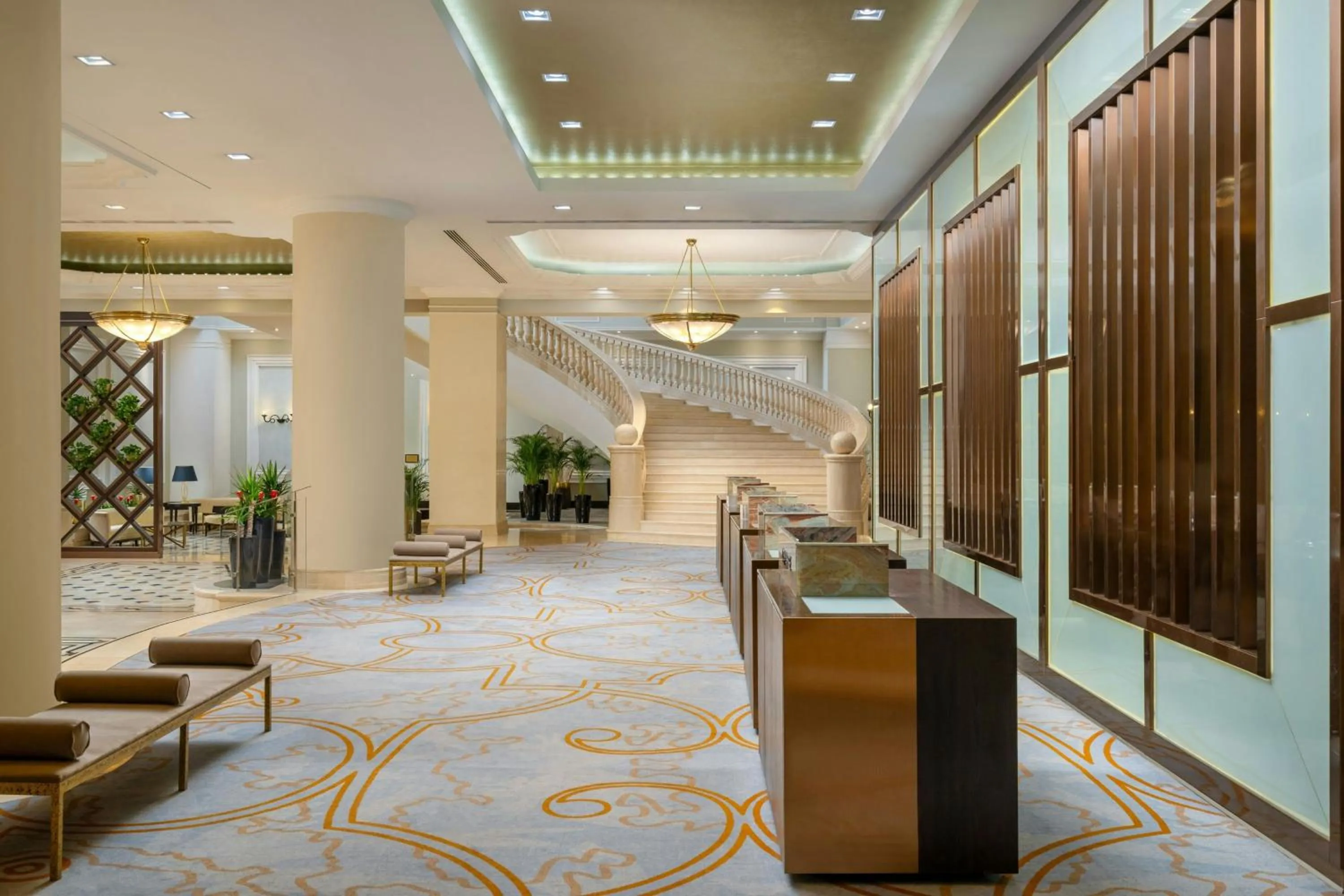 Lobby or reception in JW Marriott Bucharest Grand Hotel