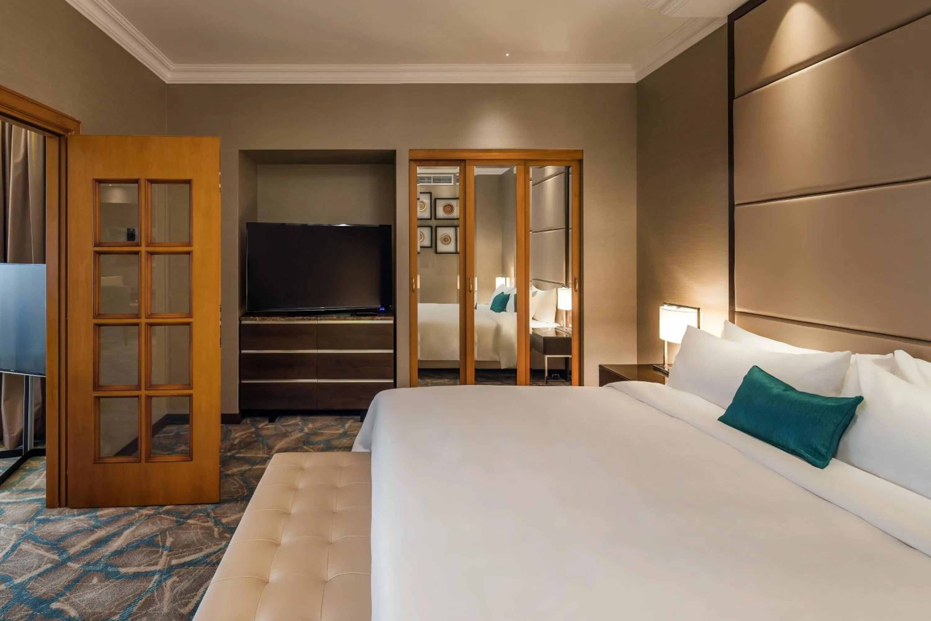 Bedroom, Bed in JW Marriott Bucharest Grand Hotel