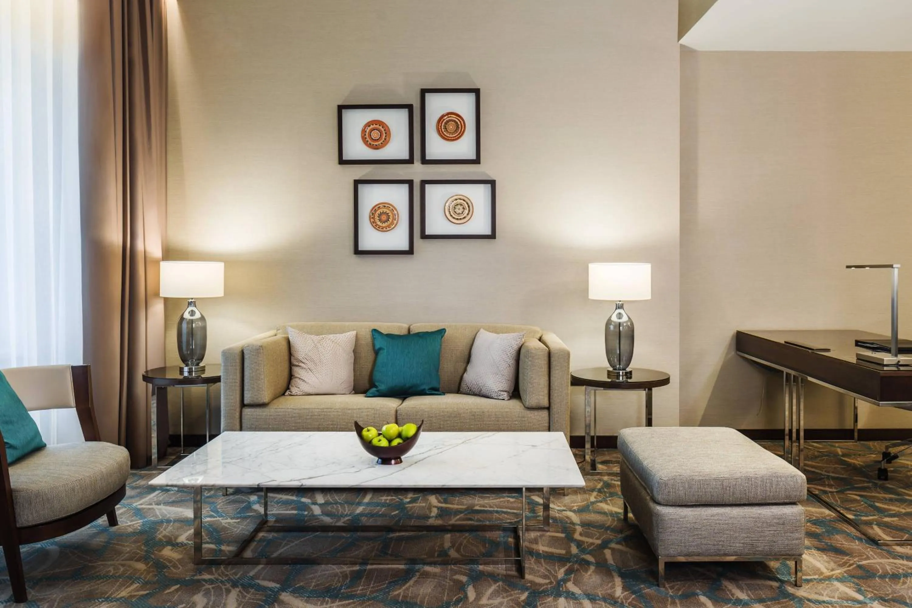 Living room in JW Marriott Bucharest Grand Hotel