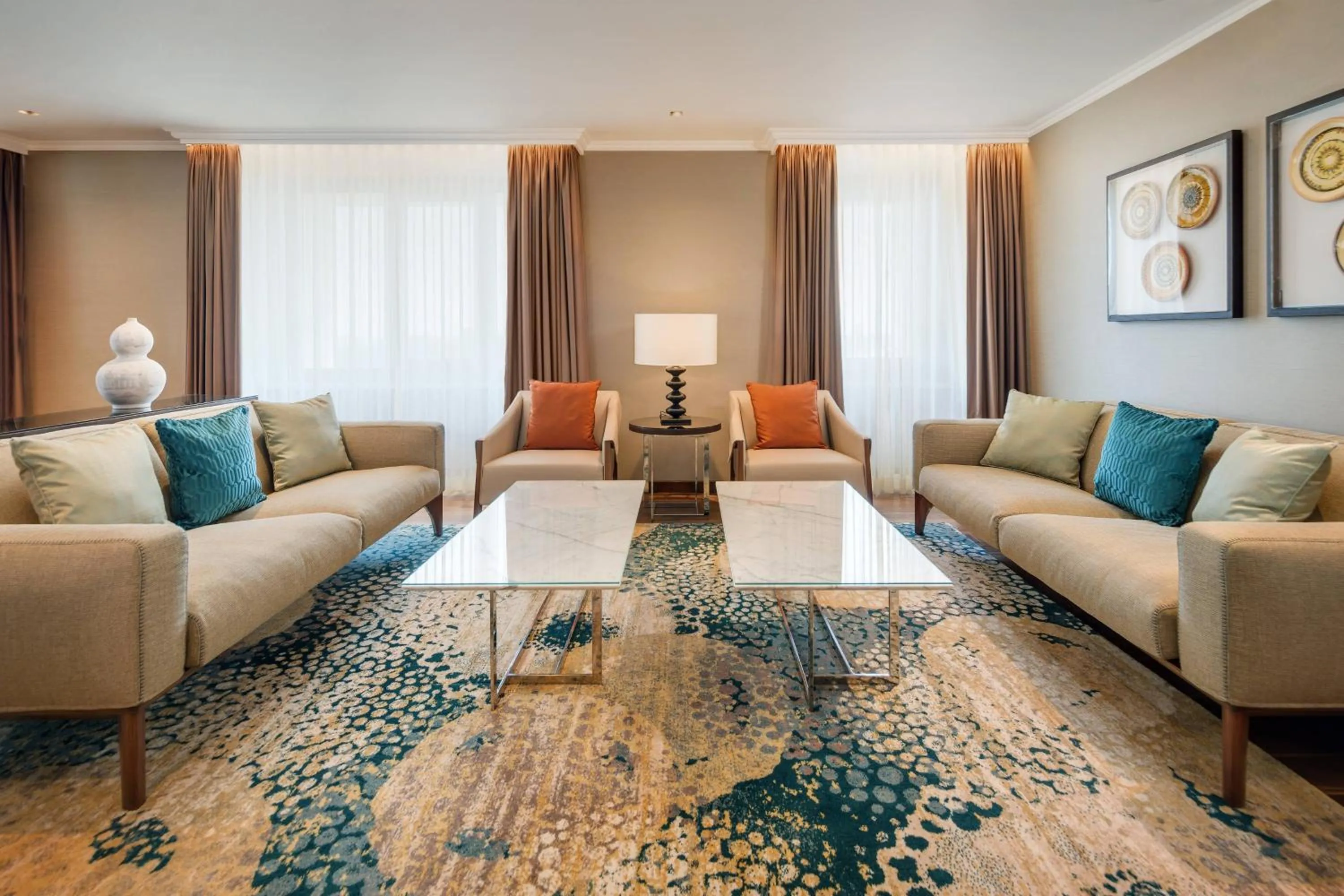 Living room in JW Marriott Bucharest Grand Hotel