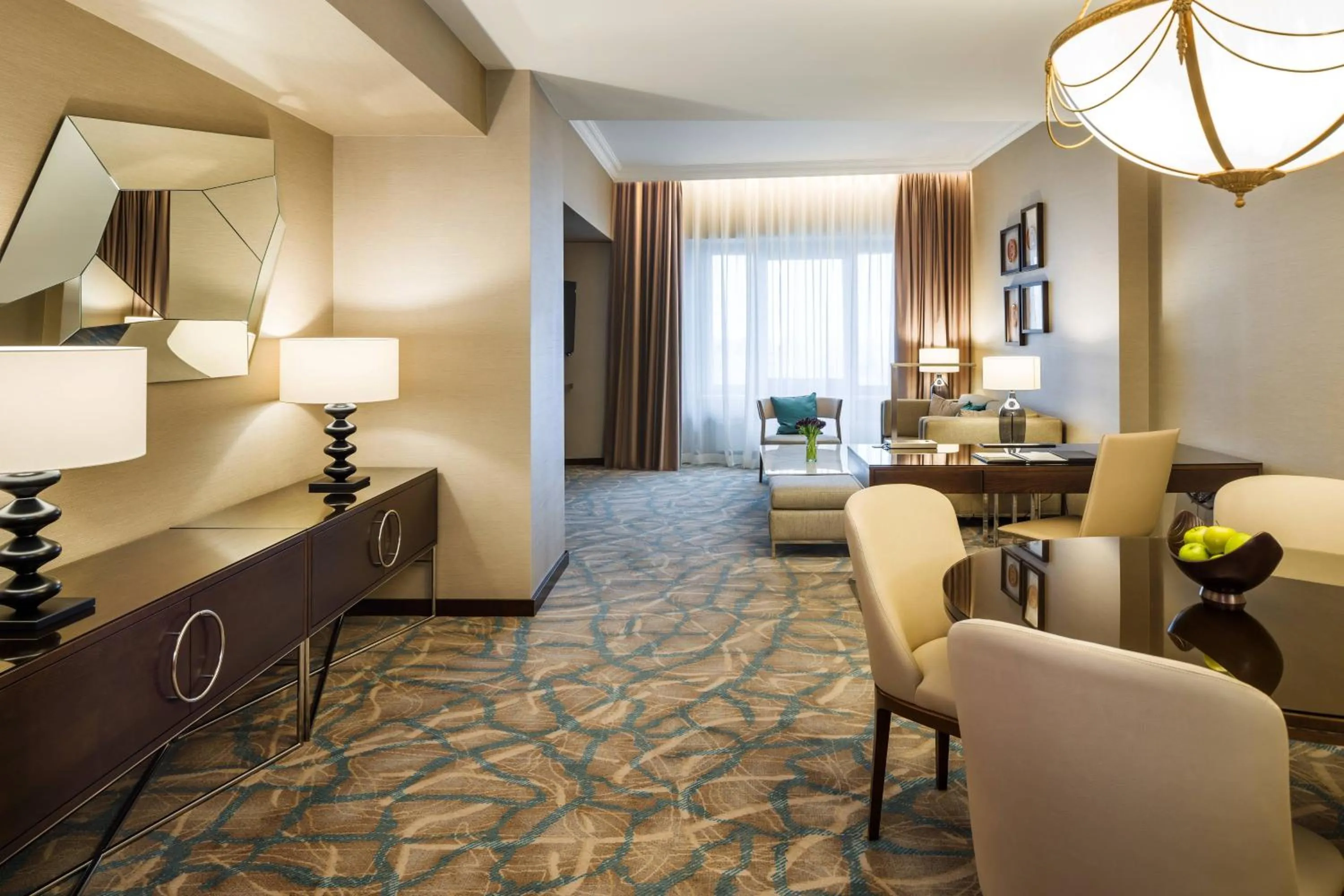 Living room in JW Marriott Bucharest Grand Hotel