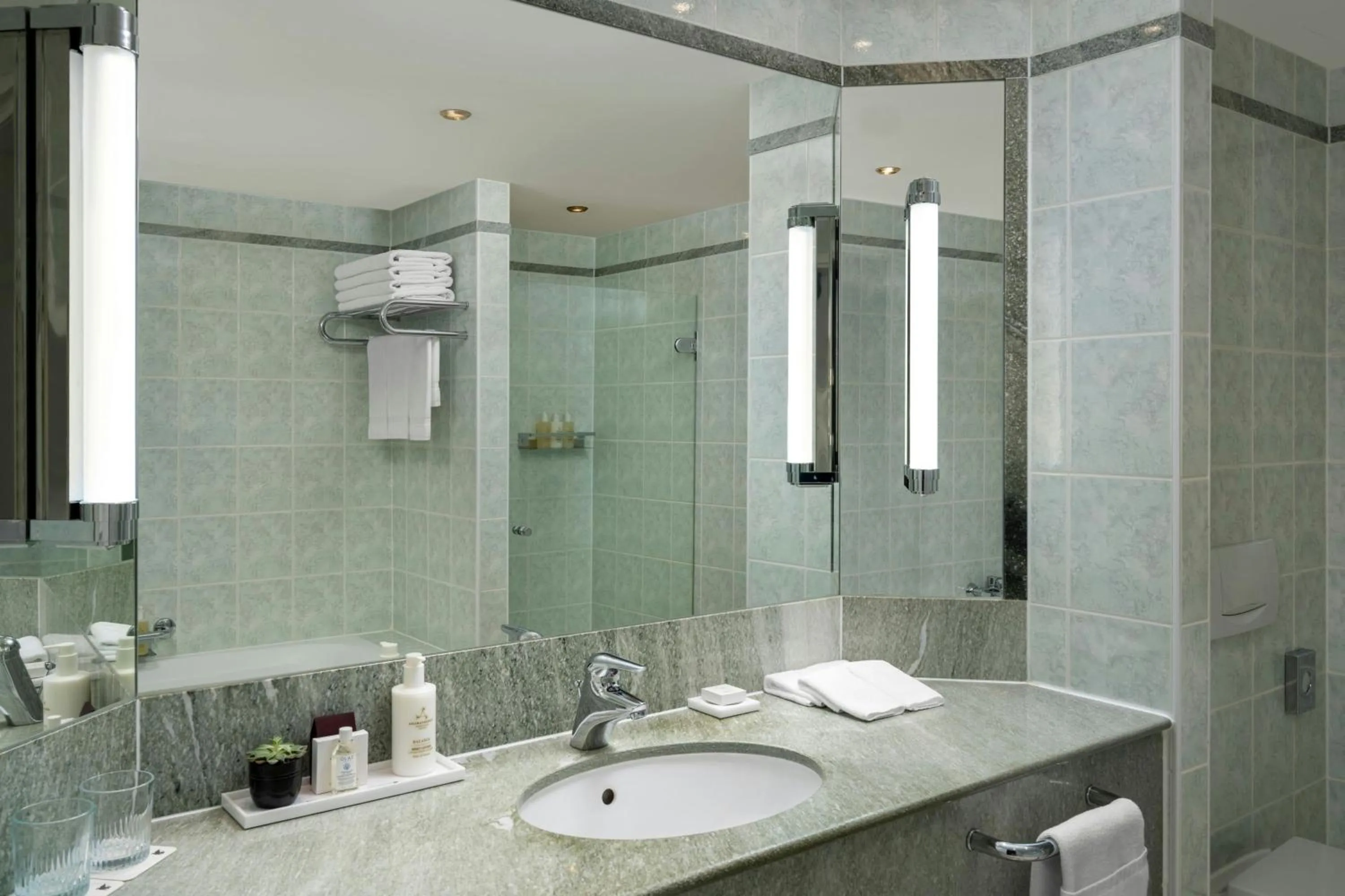 Bathroom in JW Marriott Bucharest Grand Hotel