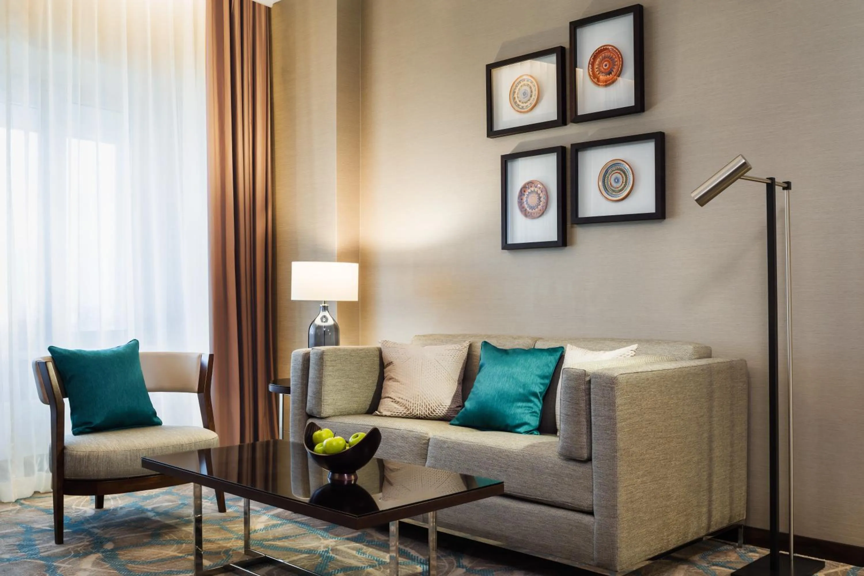 Living room in JW Marriott Bucharest Grand Hotel