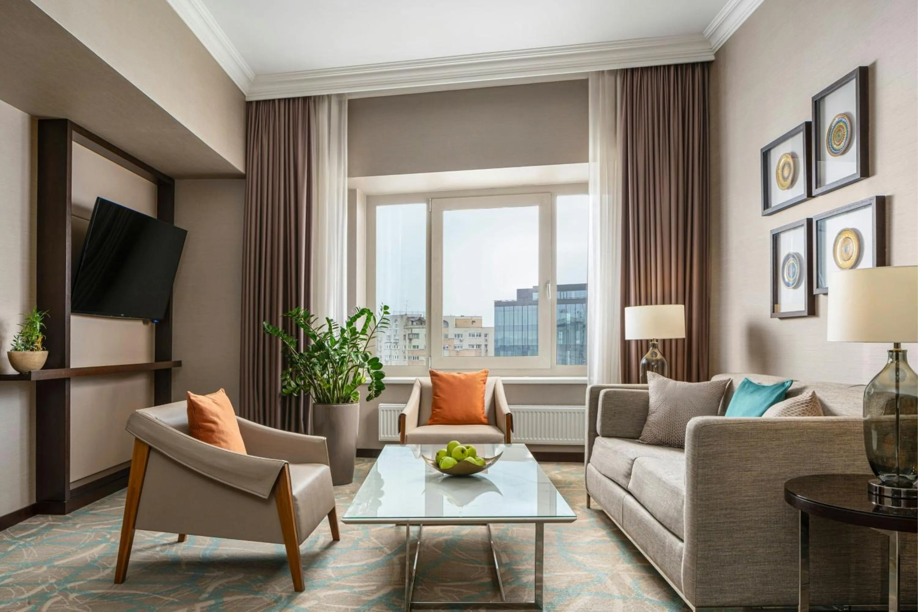 Living room in JW Marriott Bucharest Grand Hotel