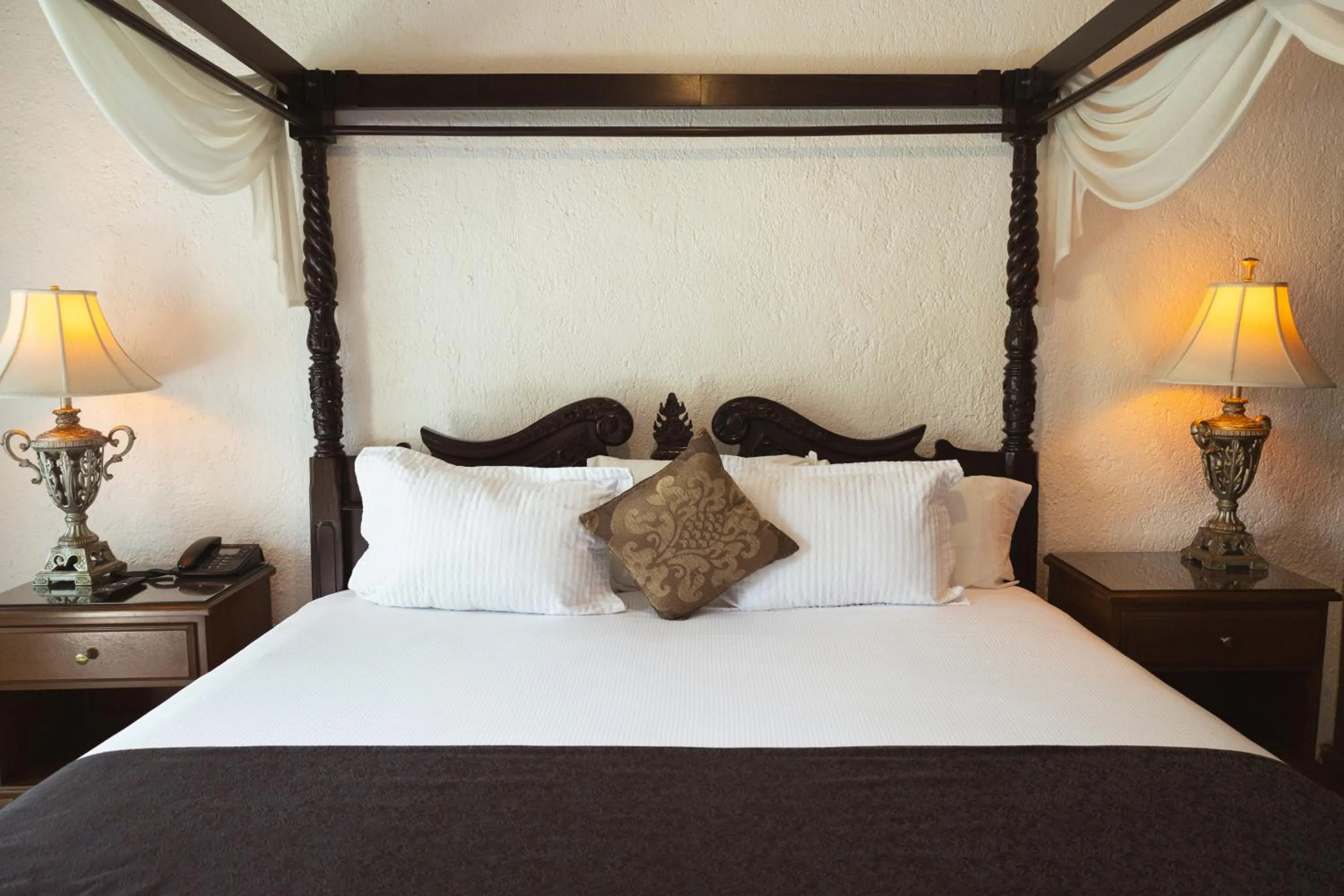 Bed in Hotel Posada Virreyes