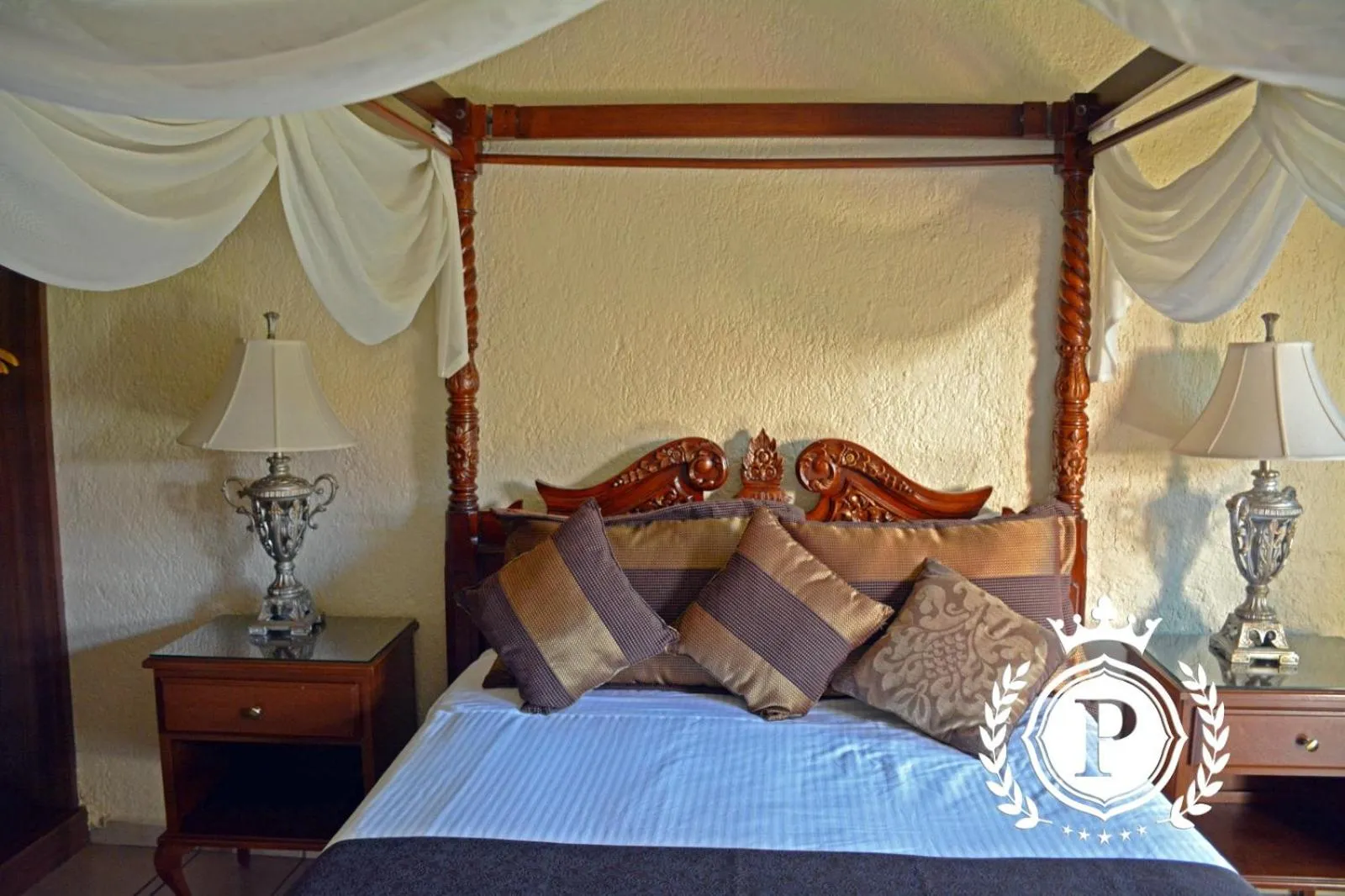 Bed in Hotel Posada Virreyes