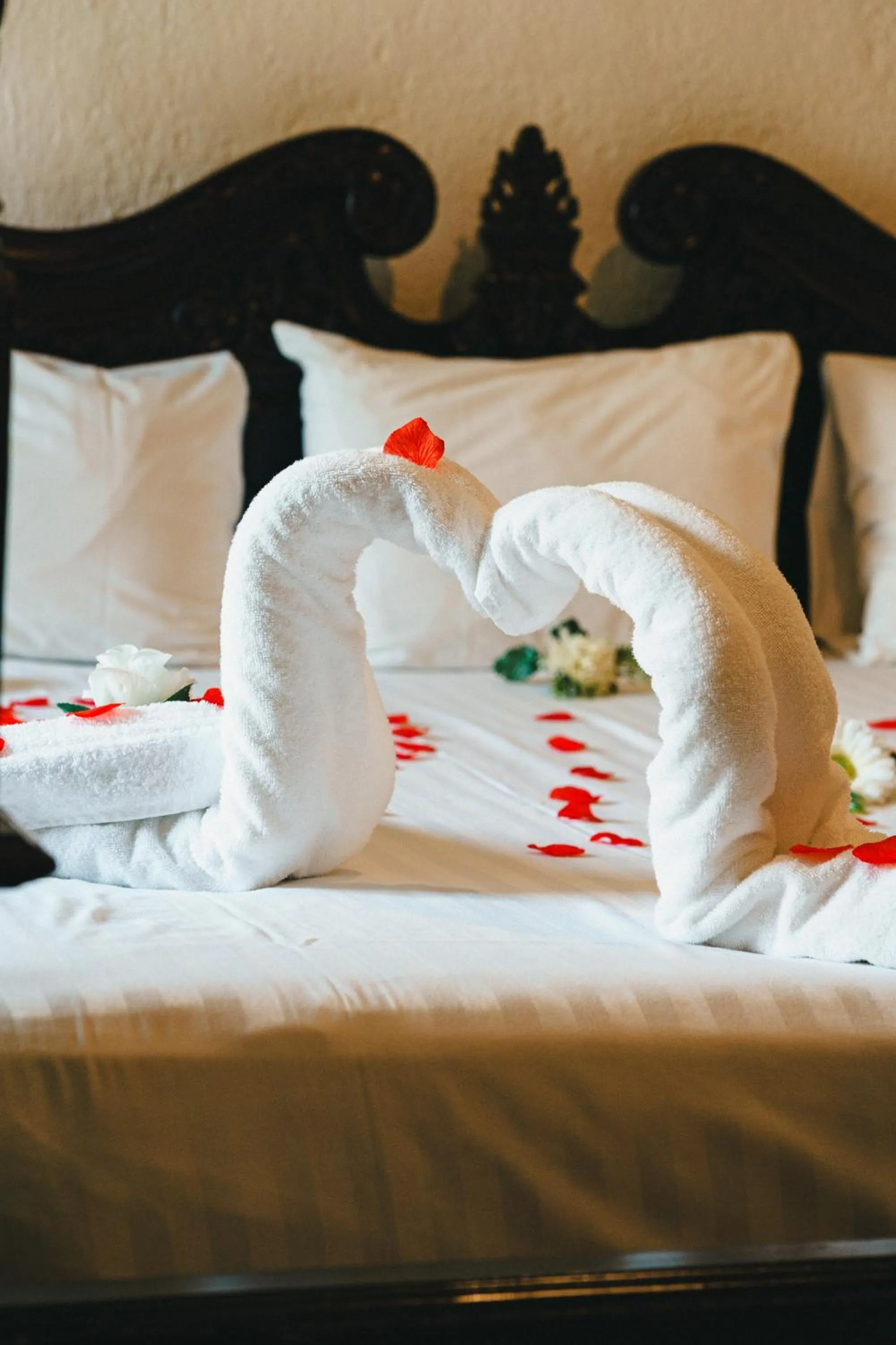 Bed in Hotel Posada Virreyes