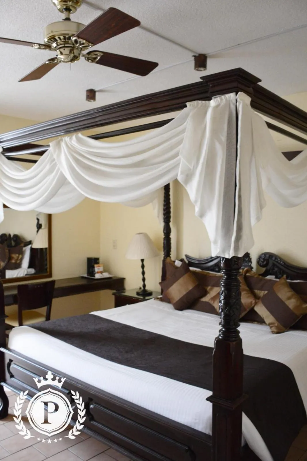 Bed in Hotel Posada Virreyes