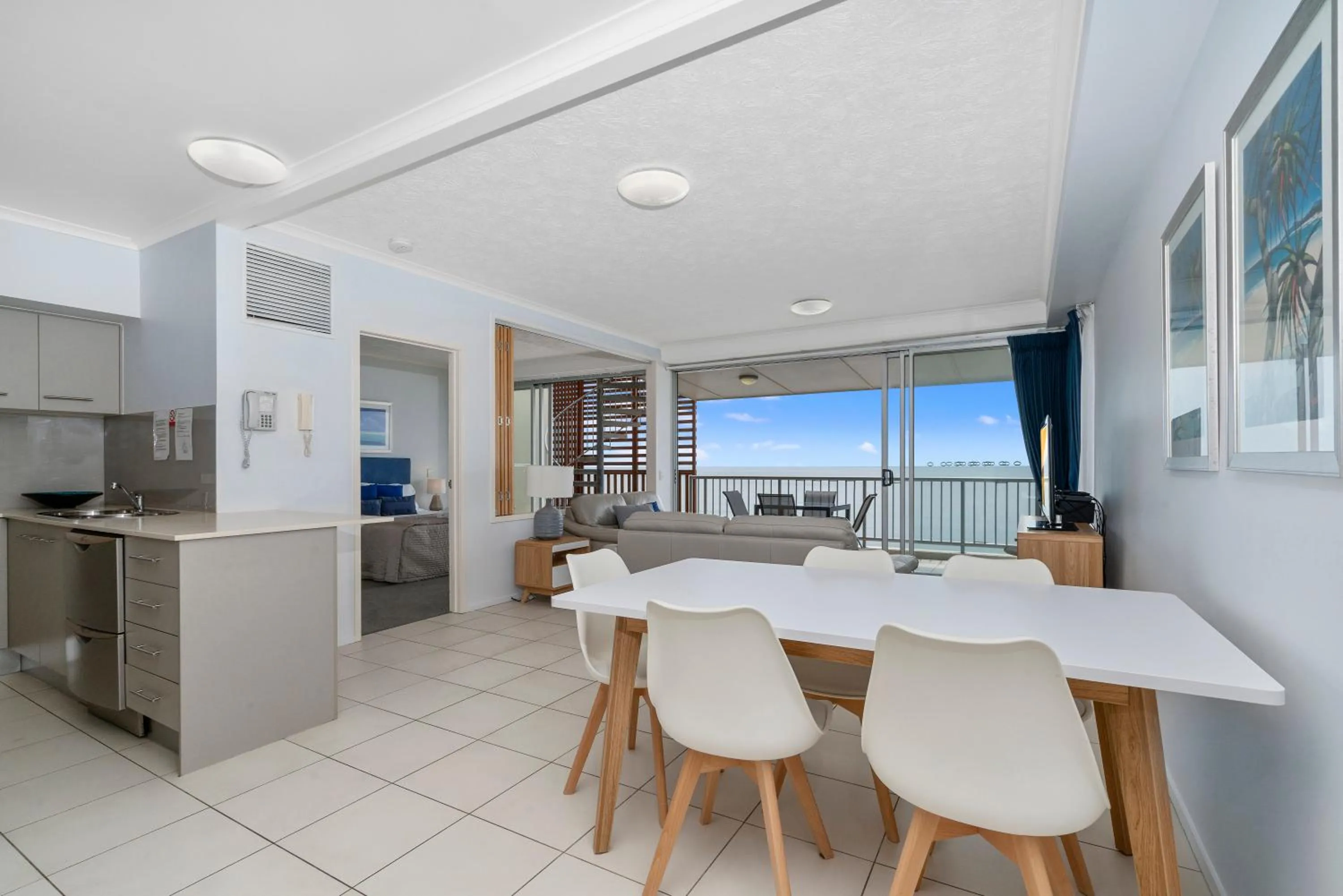 Kitchen or kitchenette in On The Beach Resort Bribie Island