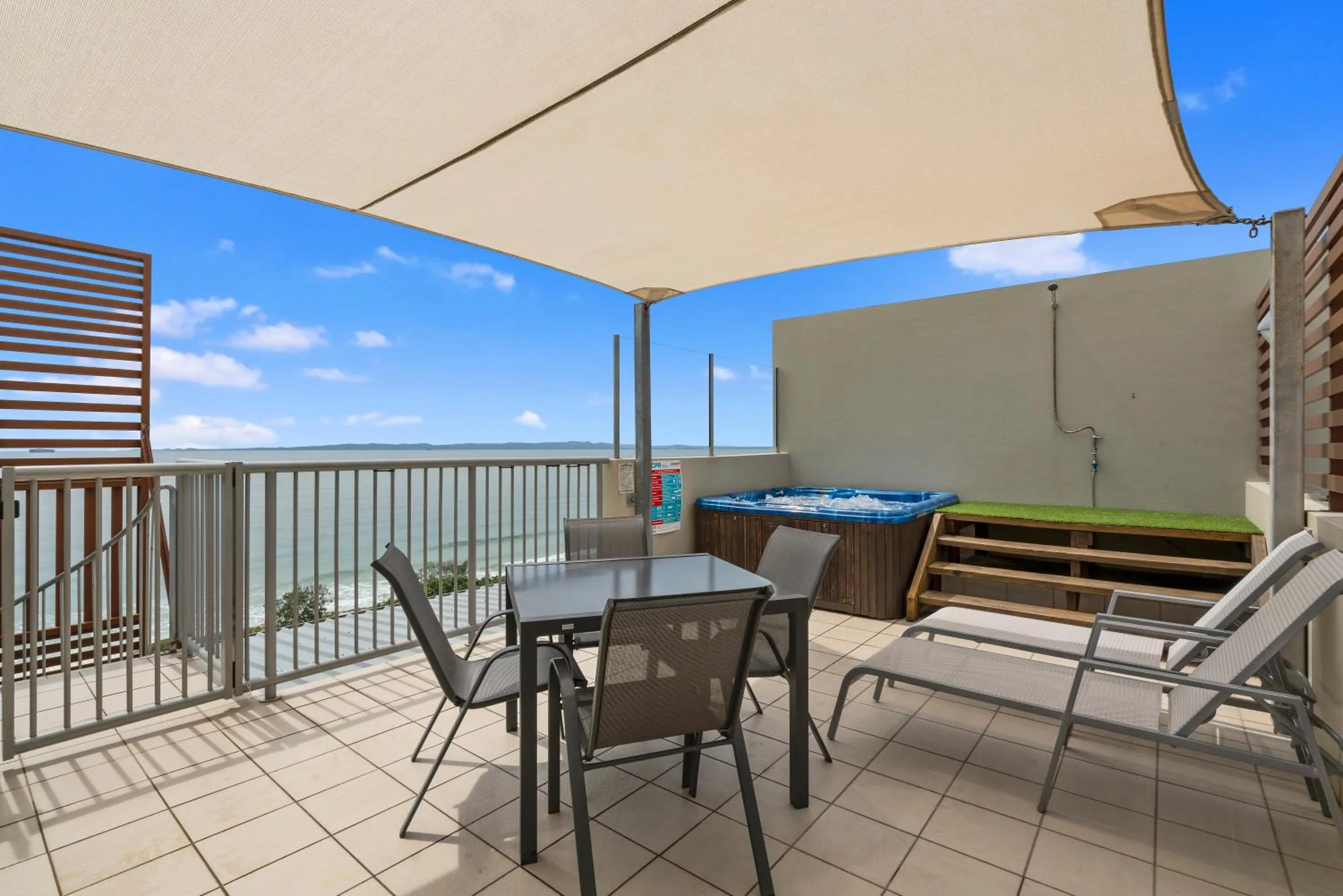 Hot Tub in On The Beach Resort Bribie Island