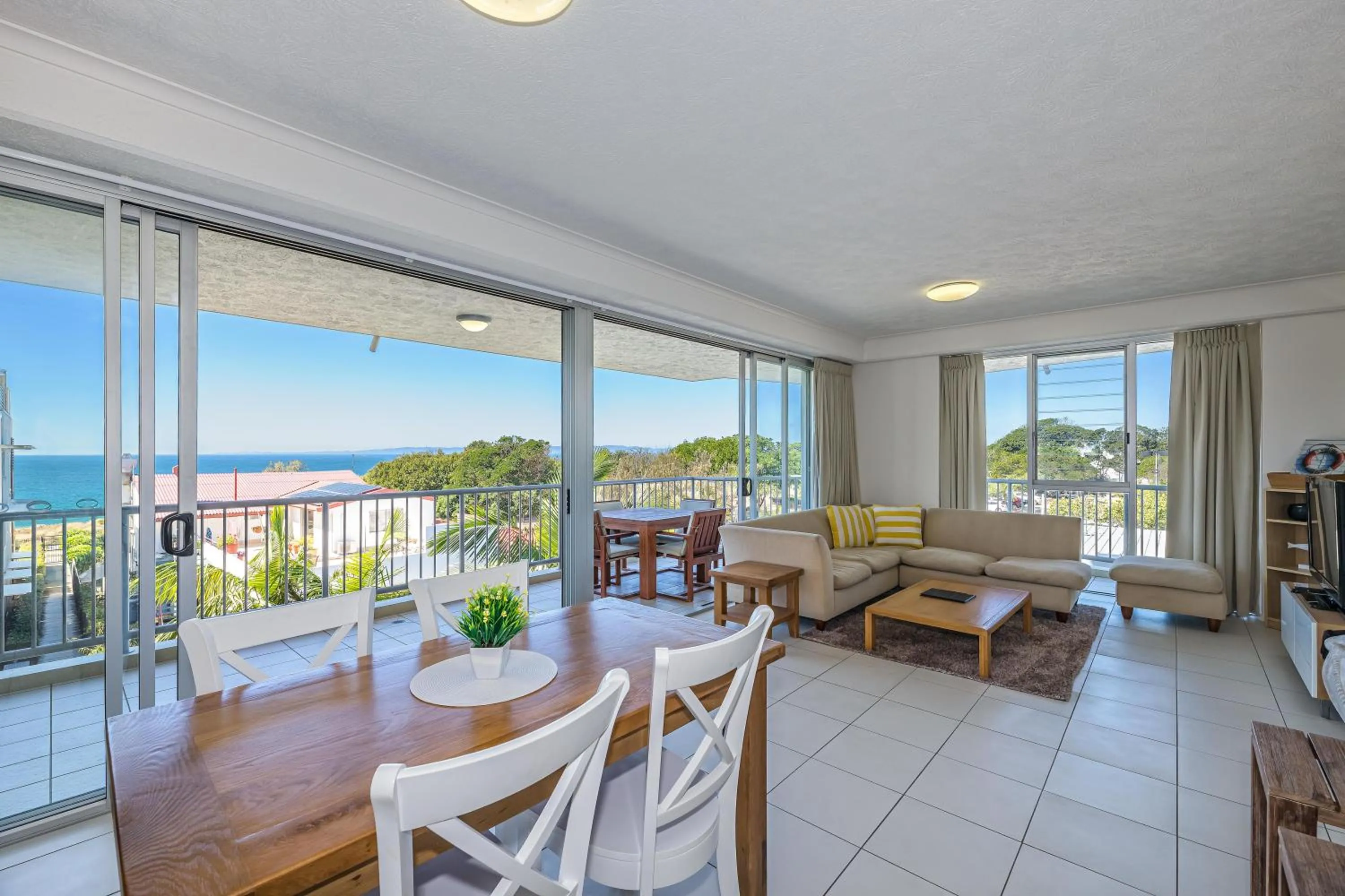 Living room in On The Beach Resort Bribie Island