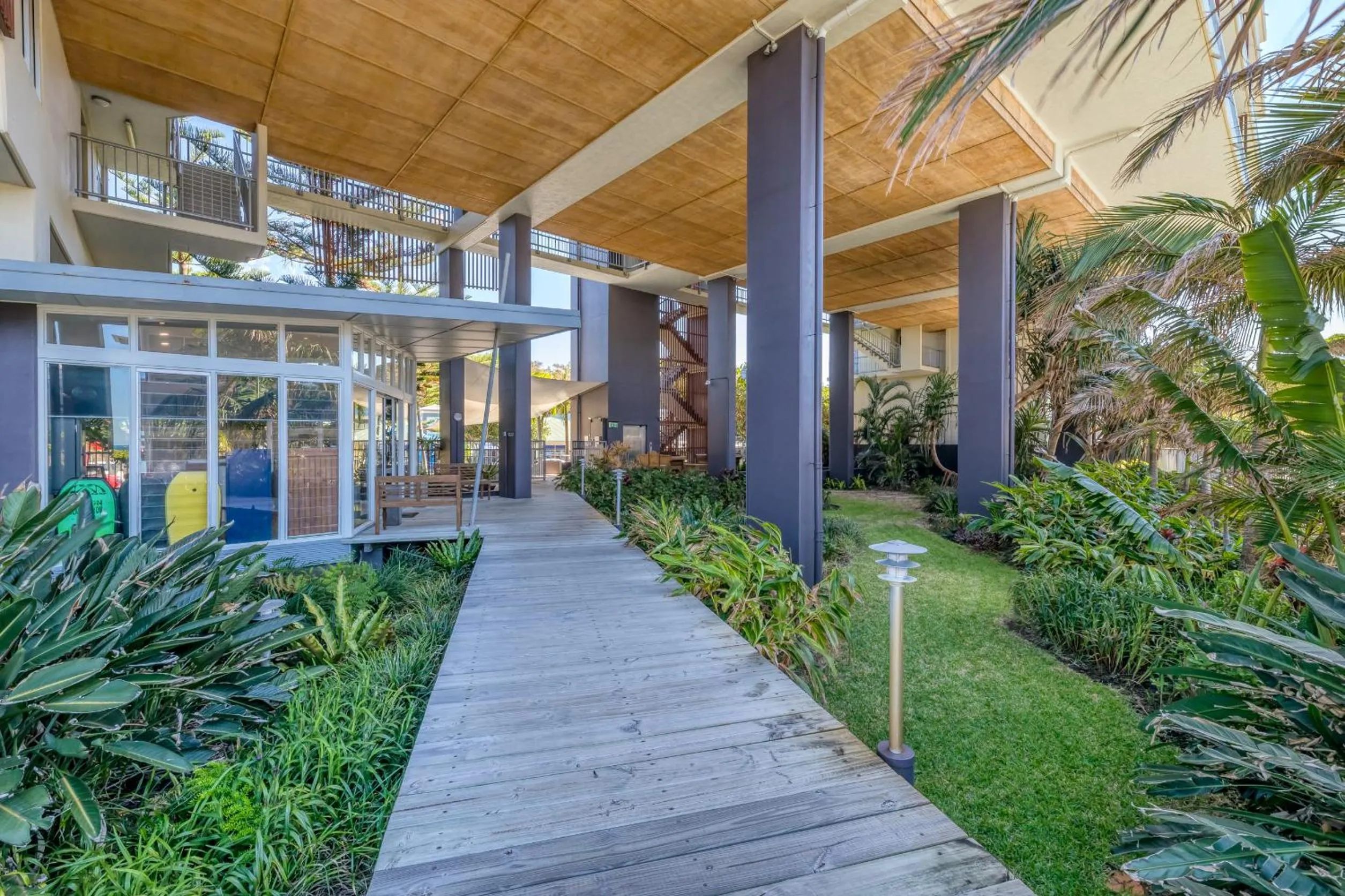 Patio in On The Beach Resort Bribie Island