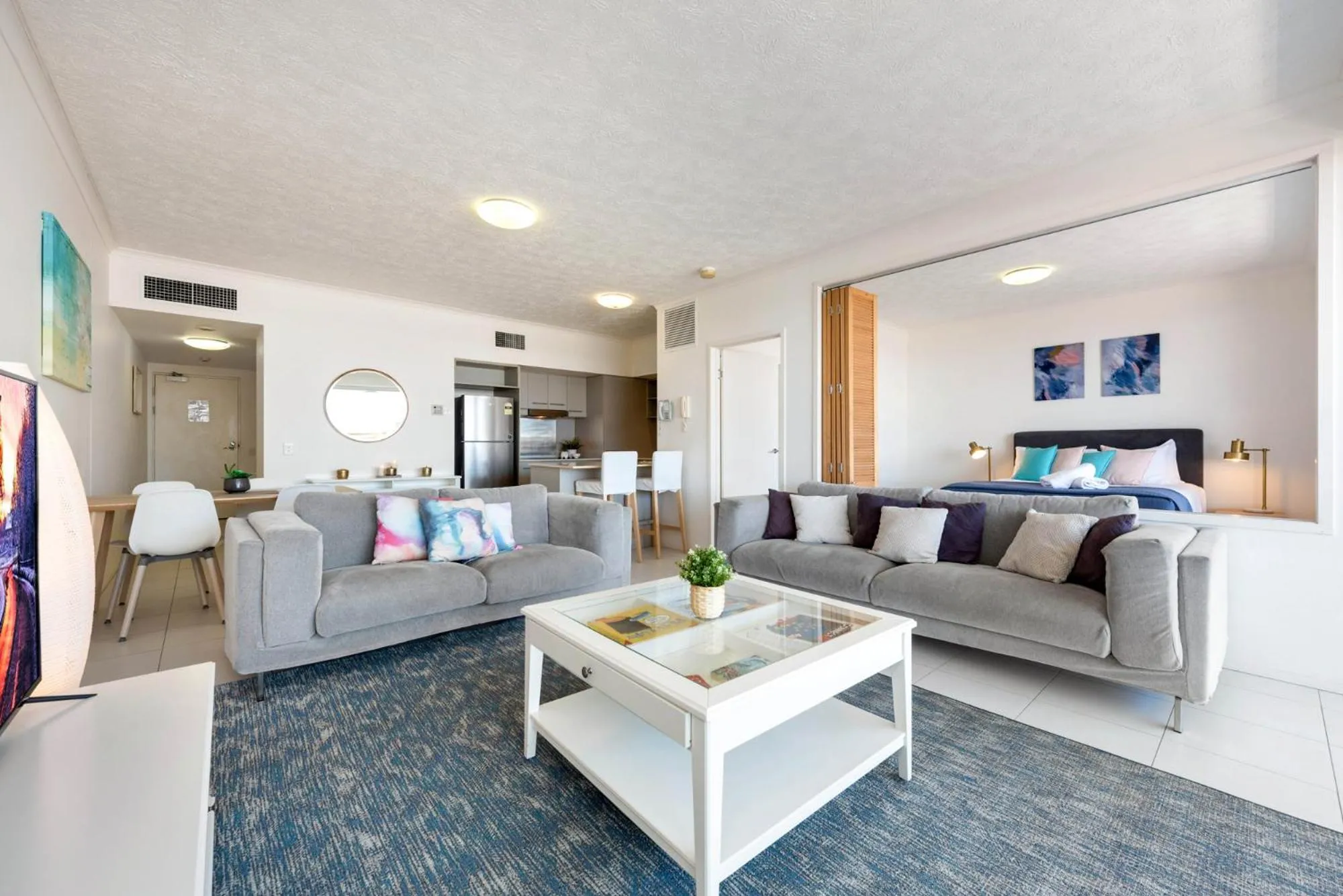 Seating area in On The Beach Resort Bribie Island