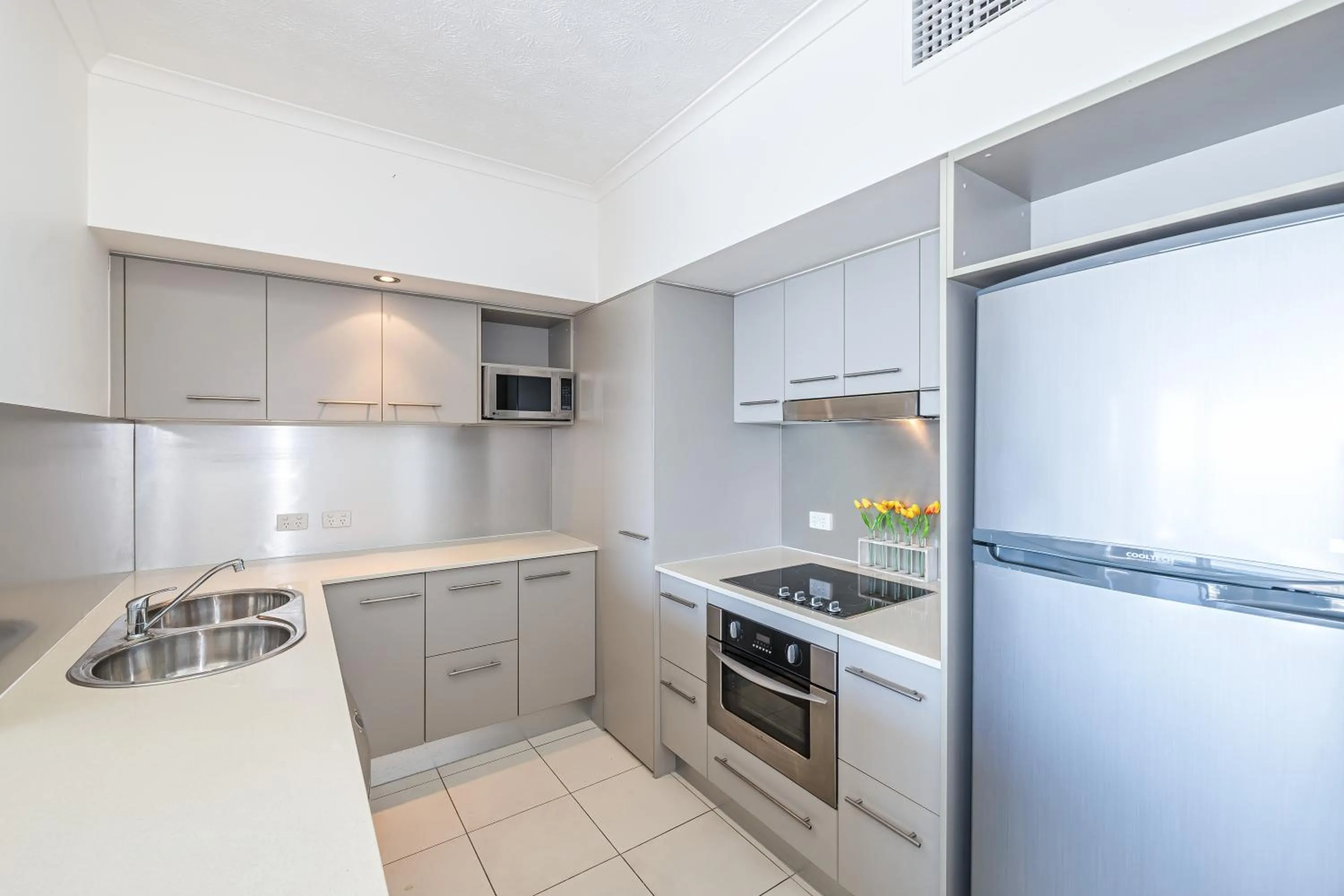 kitchen in On The Beach Resort Bribie Island