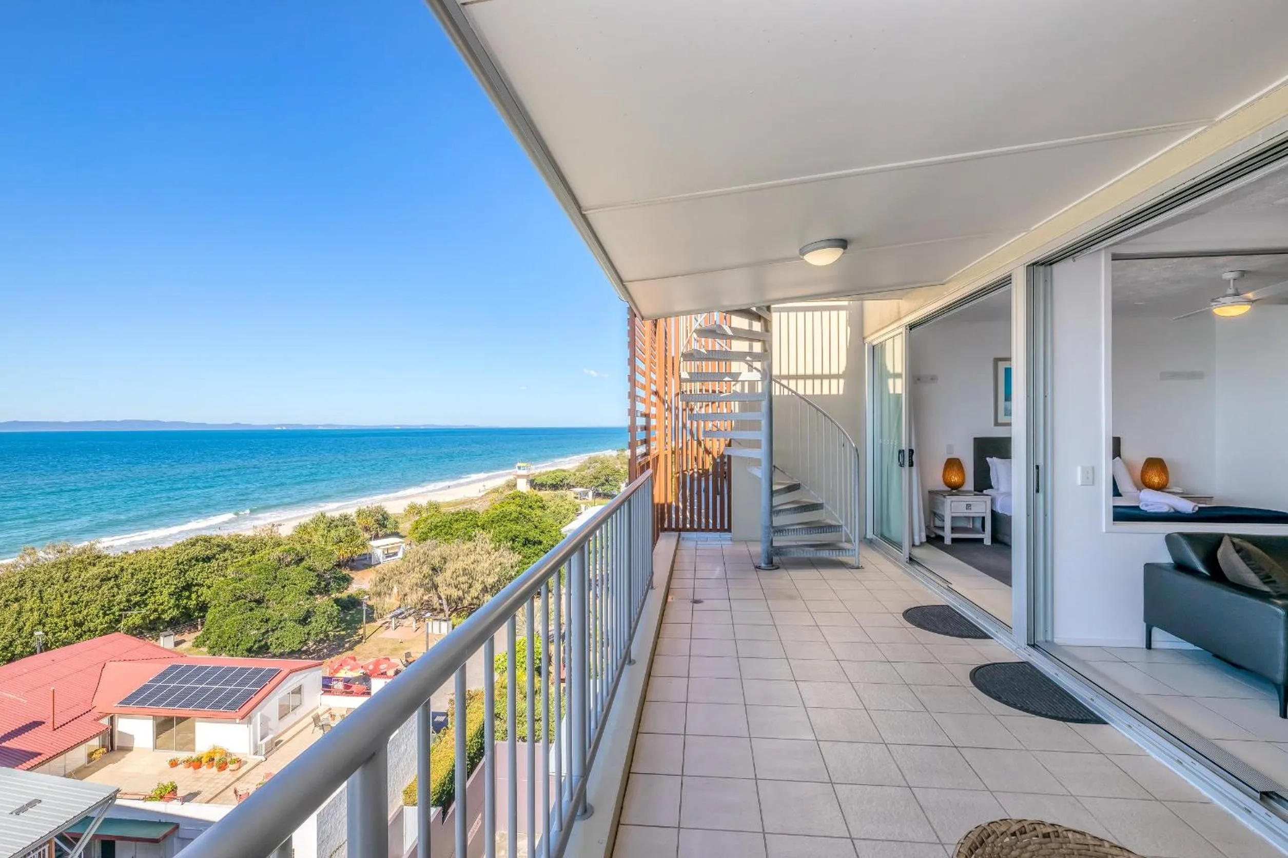 Balcony/Terrace in On The Beach Resort Bribie Island