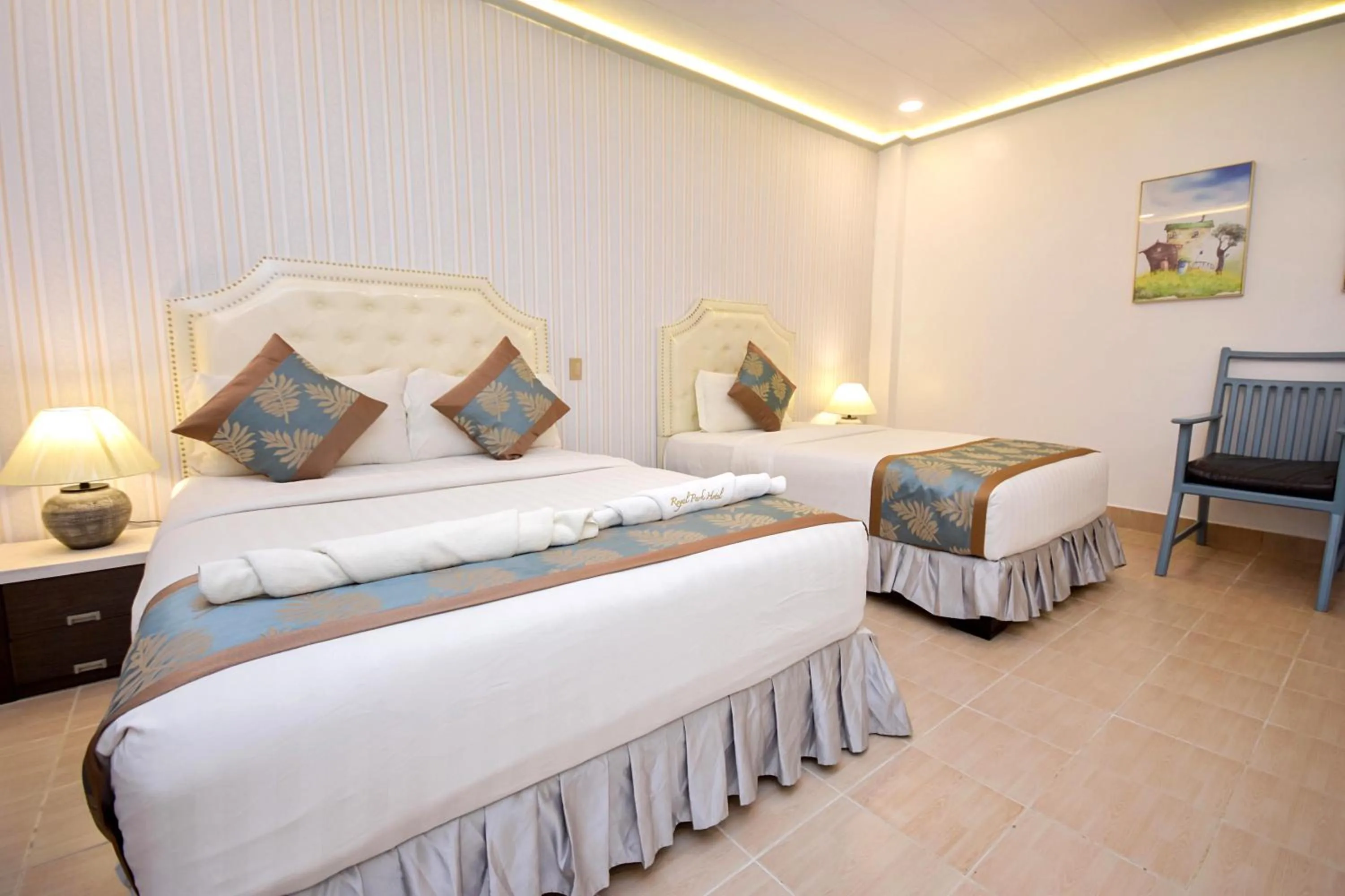 Bed in Royal Park Resort Boracay