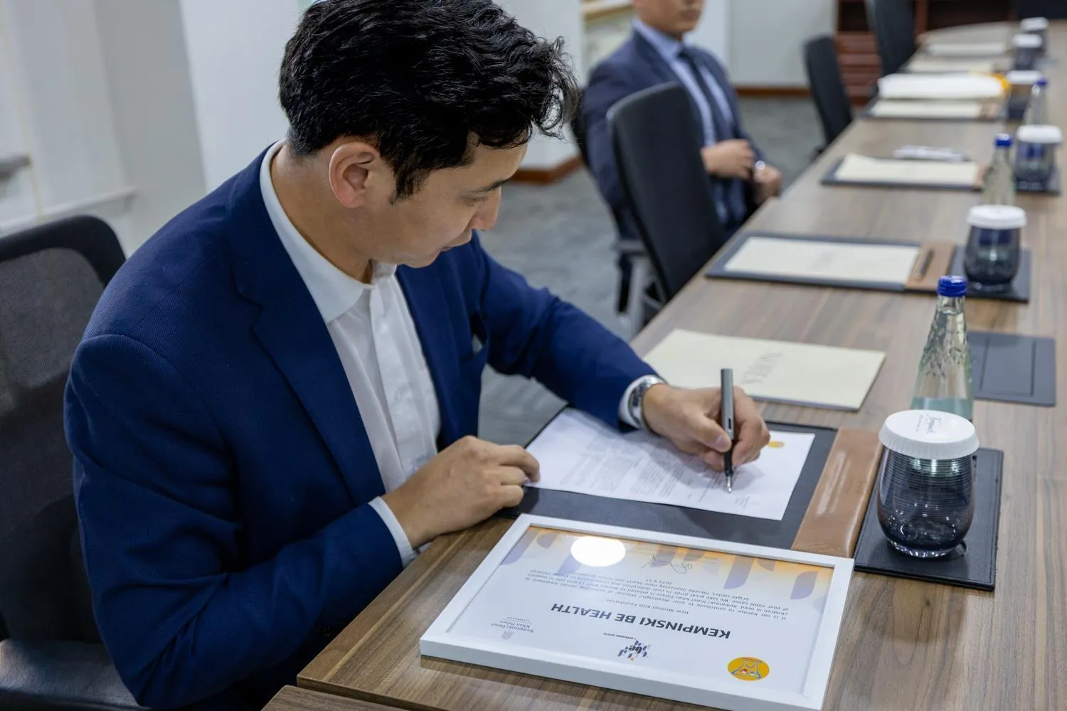 On site in Kempinski Hotel Khan Palace