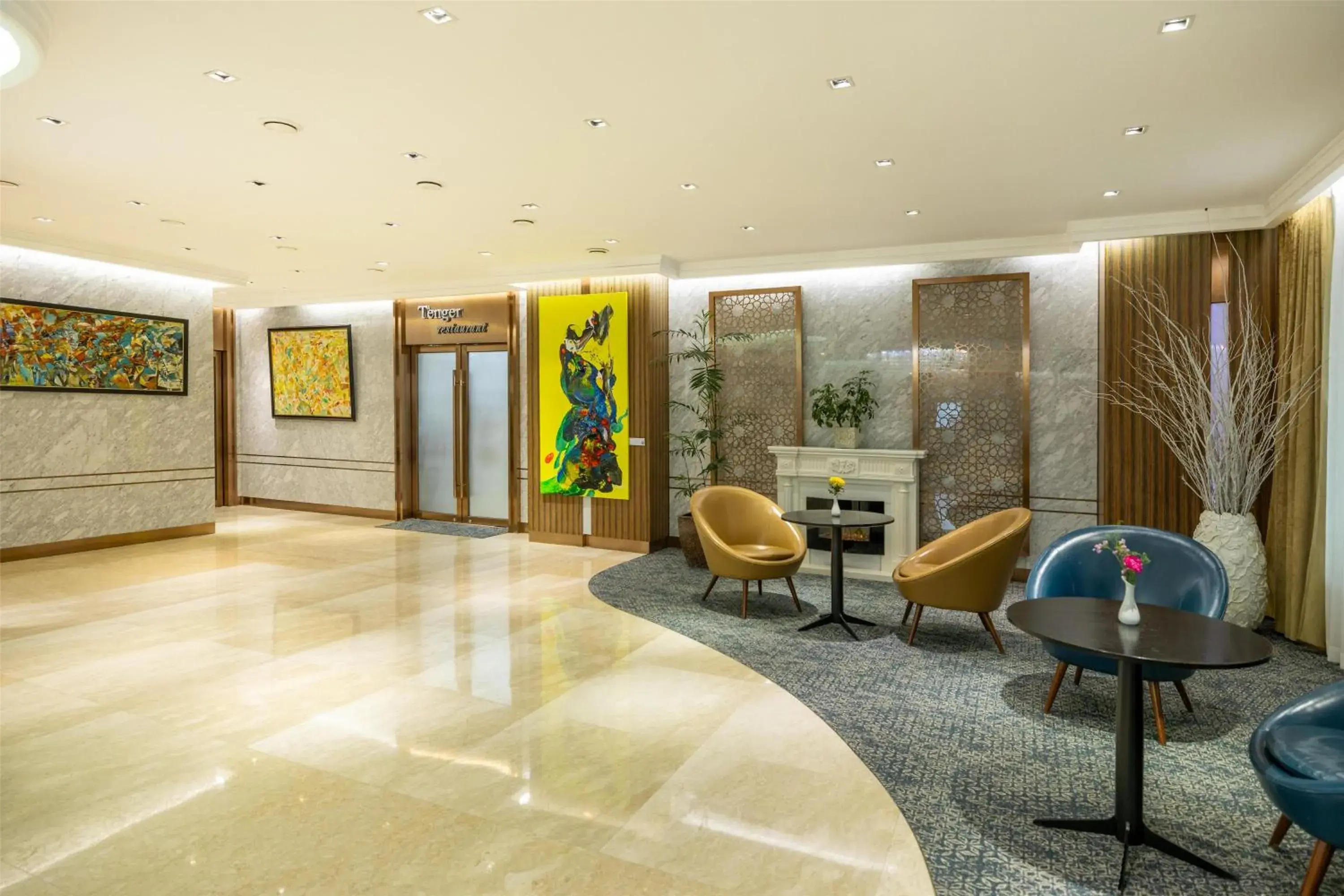 Lobby or reception in Kempinski Hotel Khan Palace Lobby or reception in Kempinski Hotel Khan Palace