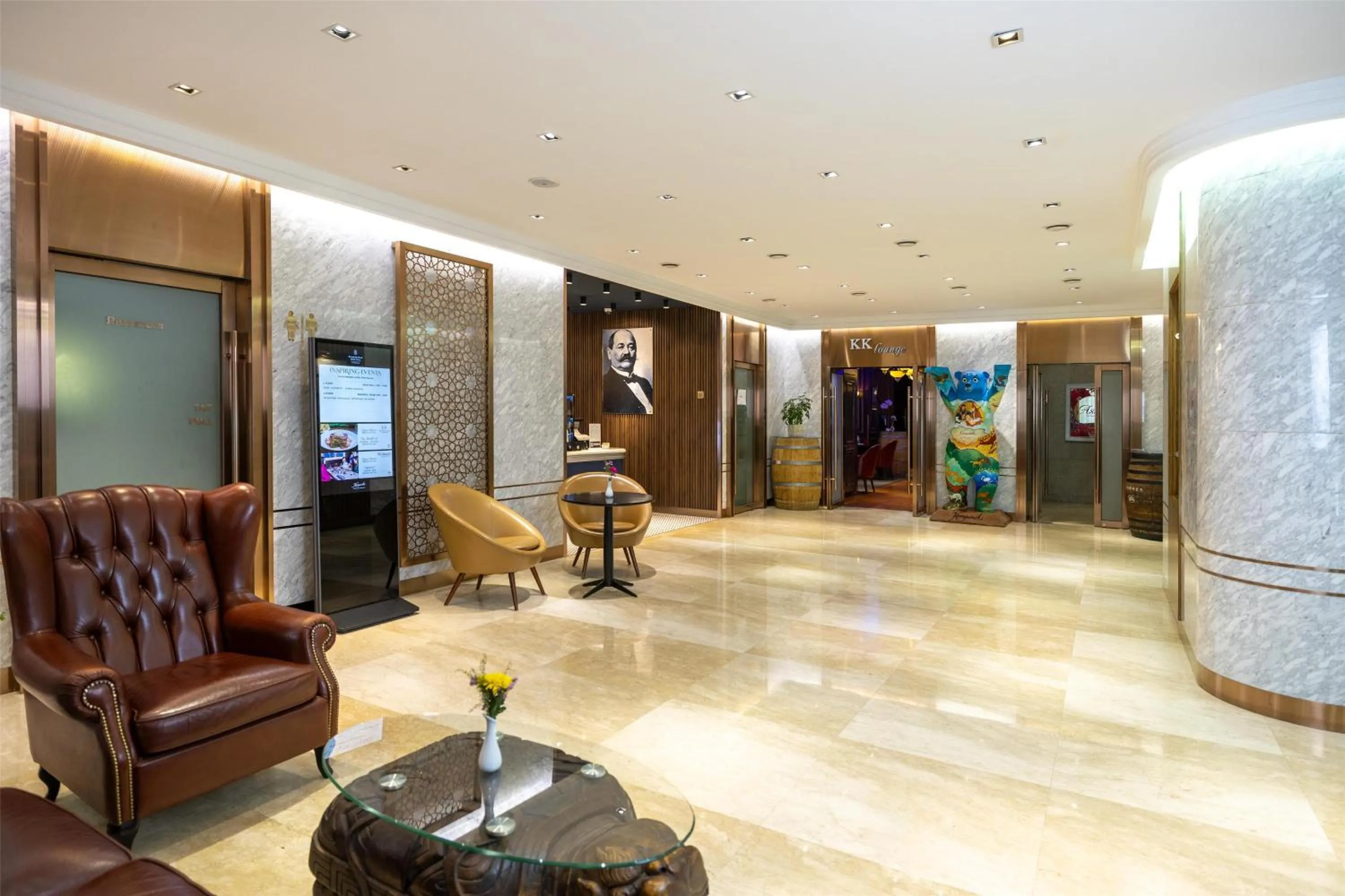 Lobby or reception in Kempinski Hotel Khan Palace
