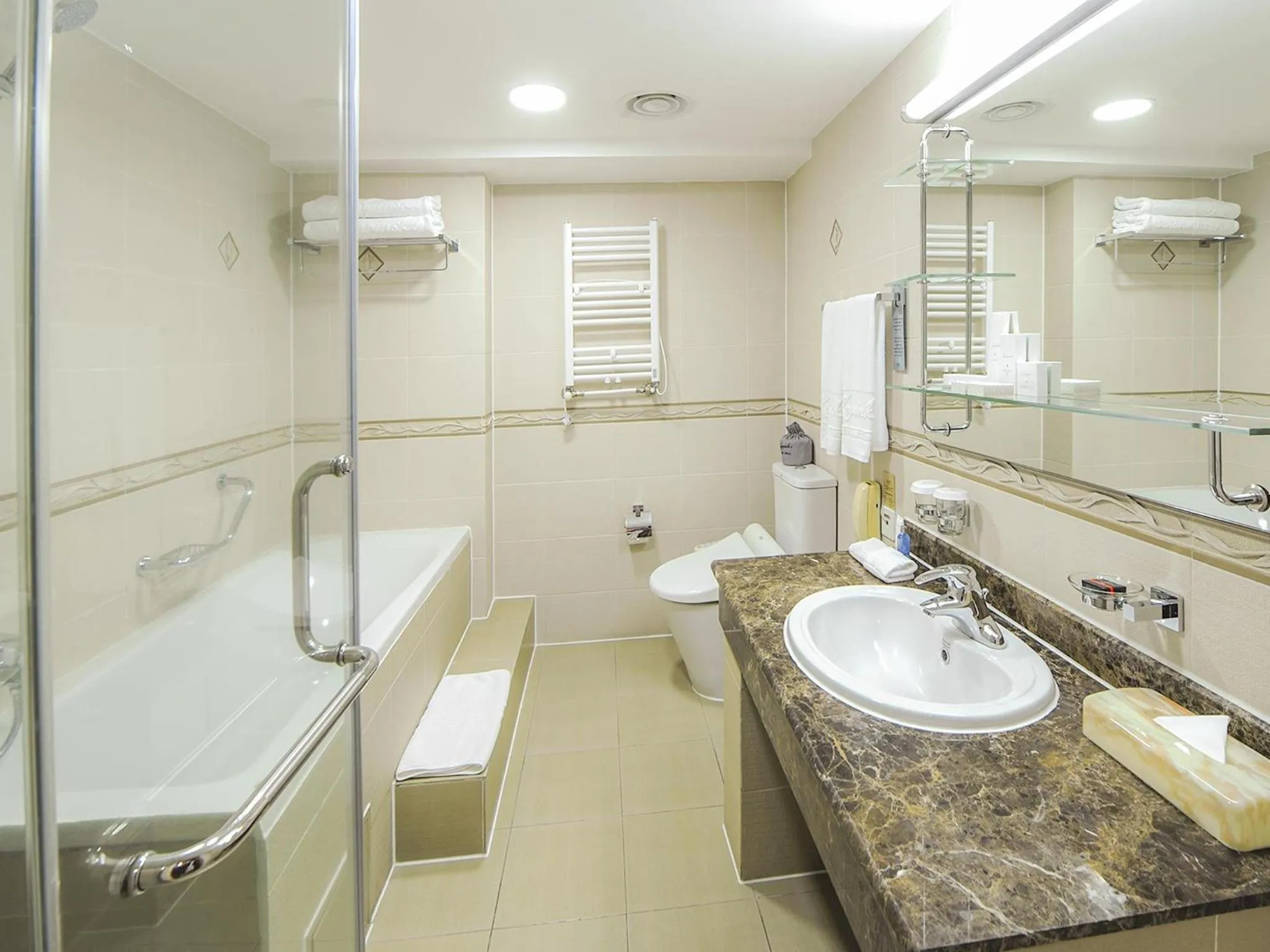 Bathroom in Kempinski Hotel Khan Palace